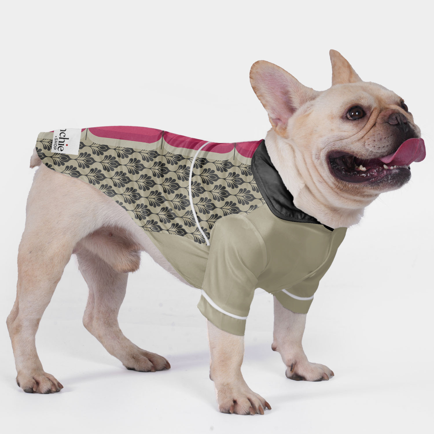 Sadie French Bulldog Pet Sleepwear for Brachycephalic Dogs-fadou