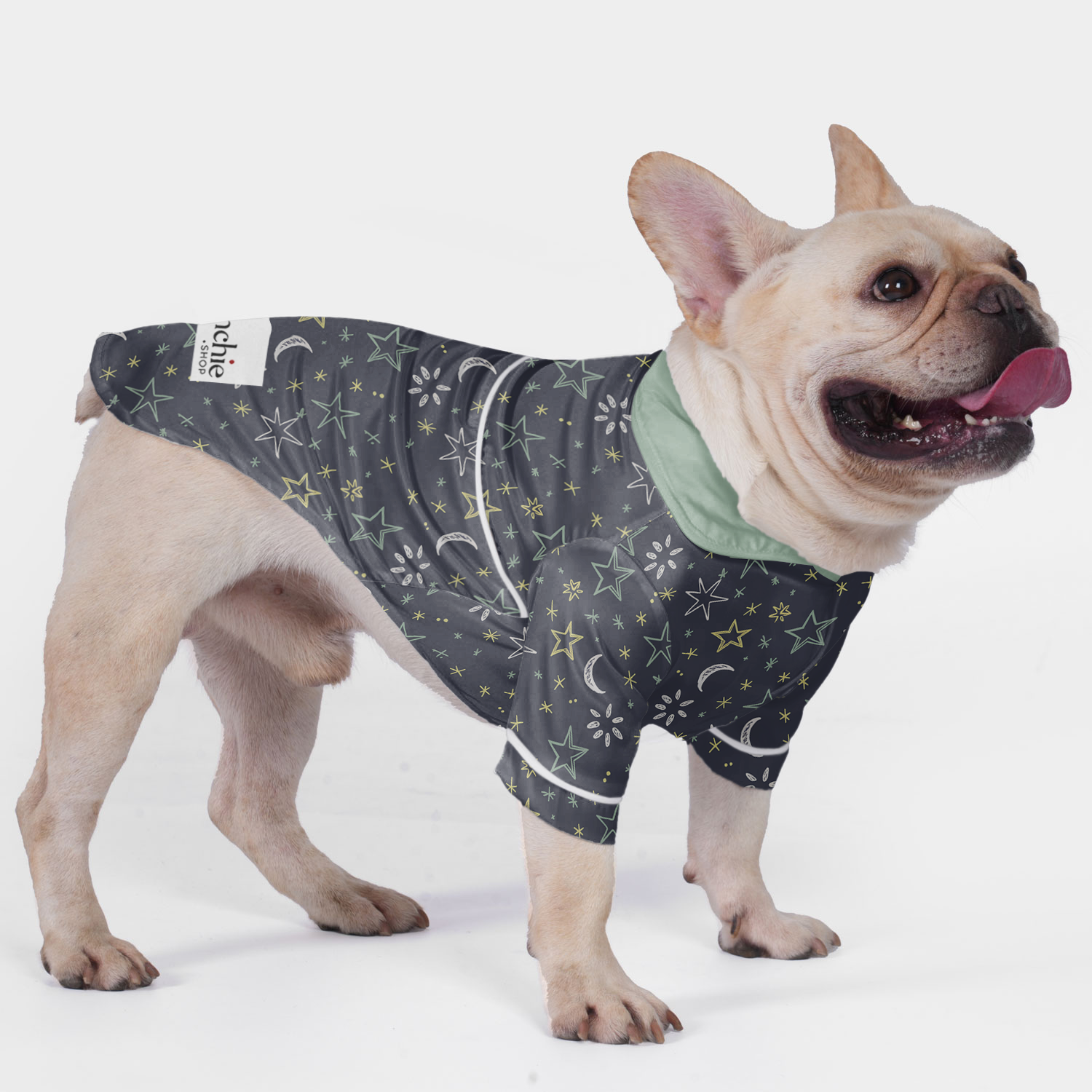 Zoey French Bulldog Night Outfit for Brachycephalic Dogs-fadou