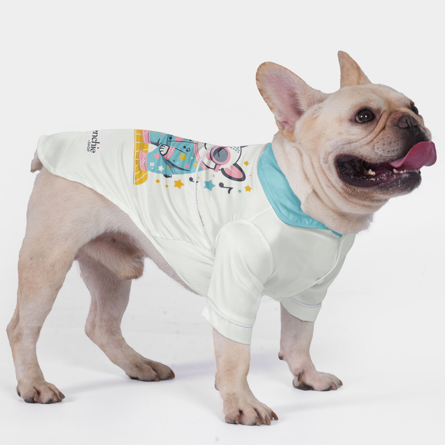 Harley French Bulldog Night Outfit for Outdoor Adventures-fadou