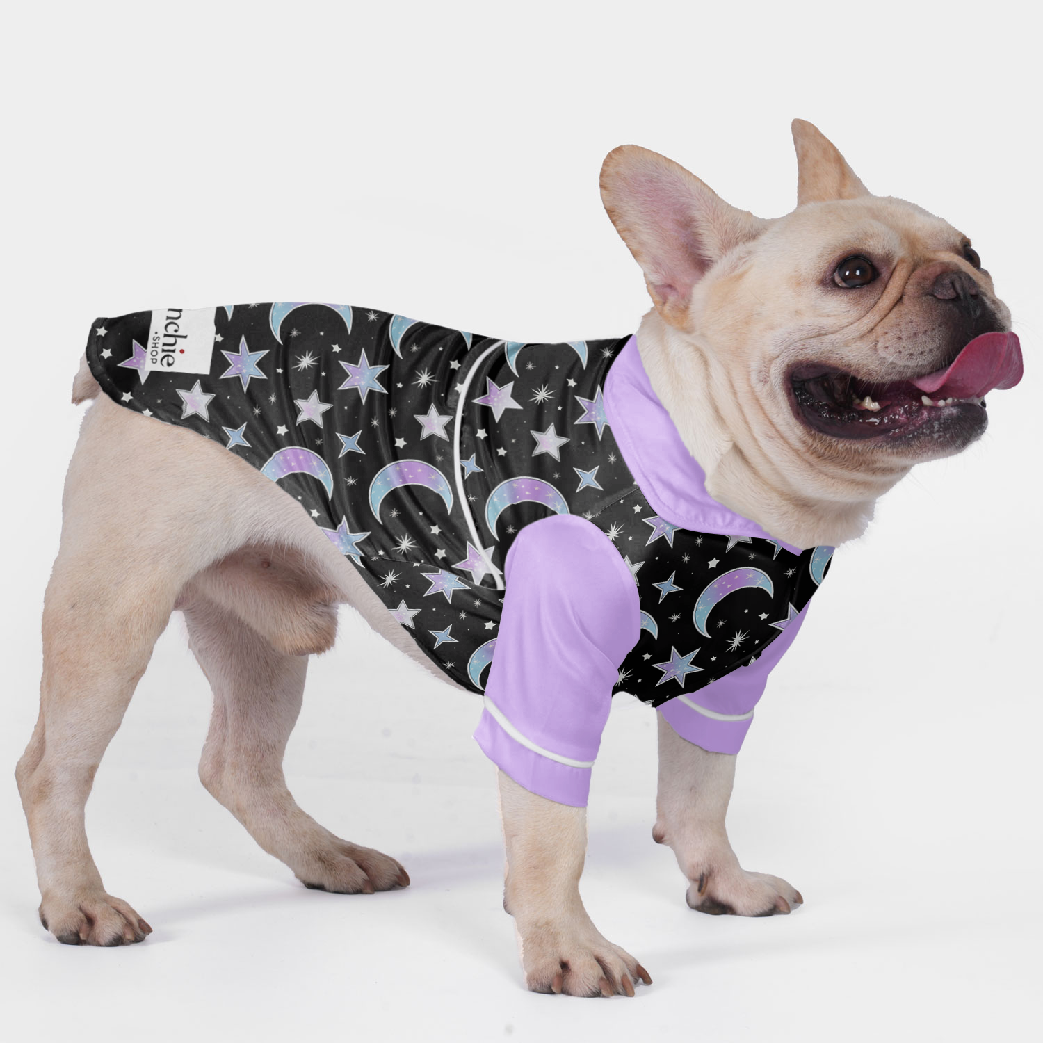 Charlie French Bulldog Pet Sleepwear for Flat-Face Breeds-fadou