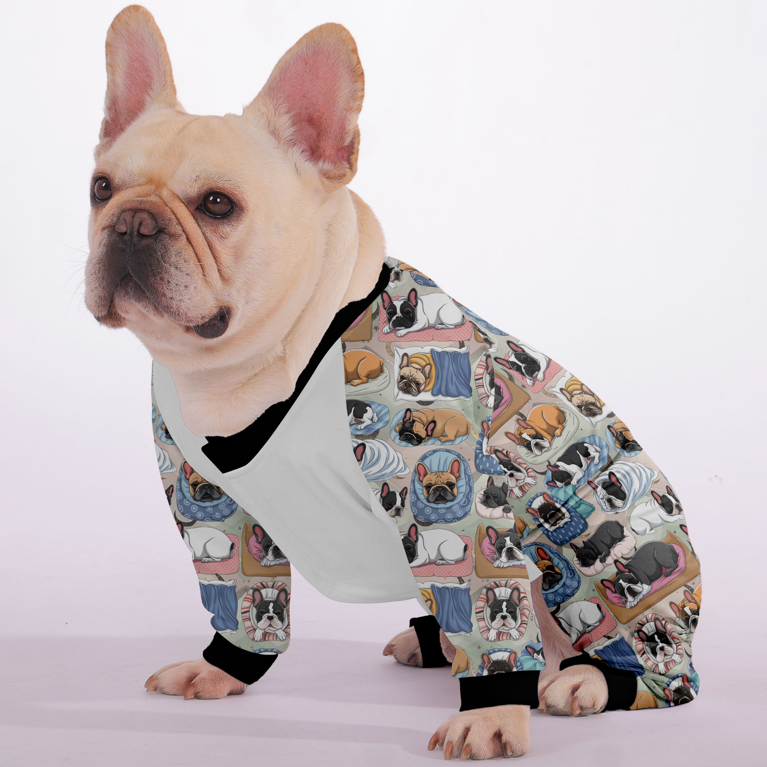 French Bulldog Ultra-Soft Dog Pajamas for Short-Nosed Dogs-fadou