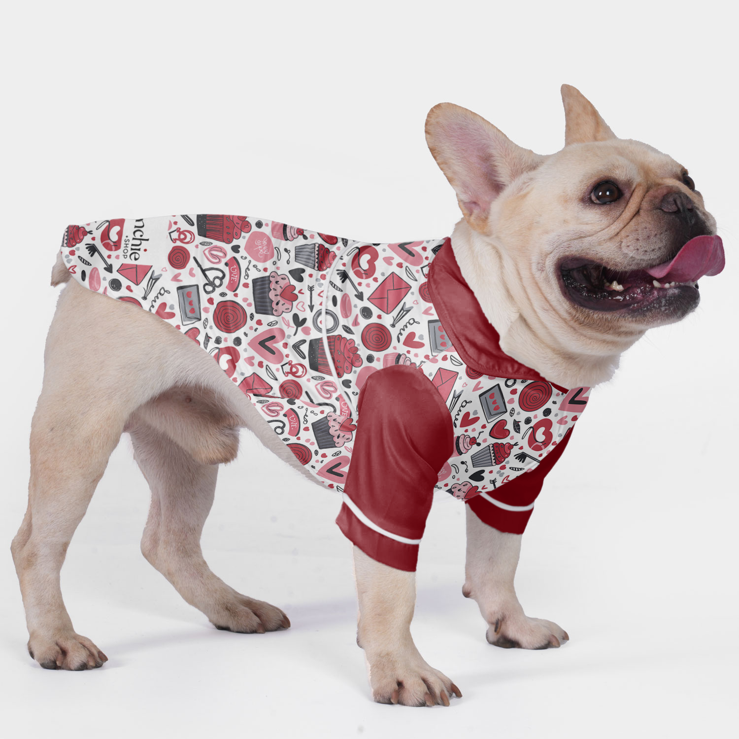 Lucy French Bulldog Pet Sleepwear for Brachycephalic Dogs-fadou