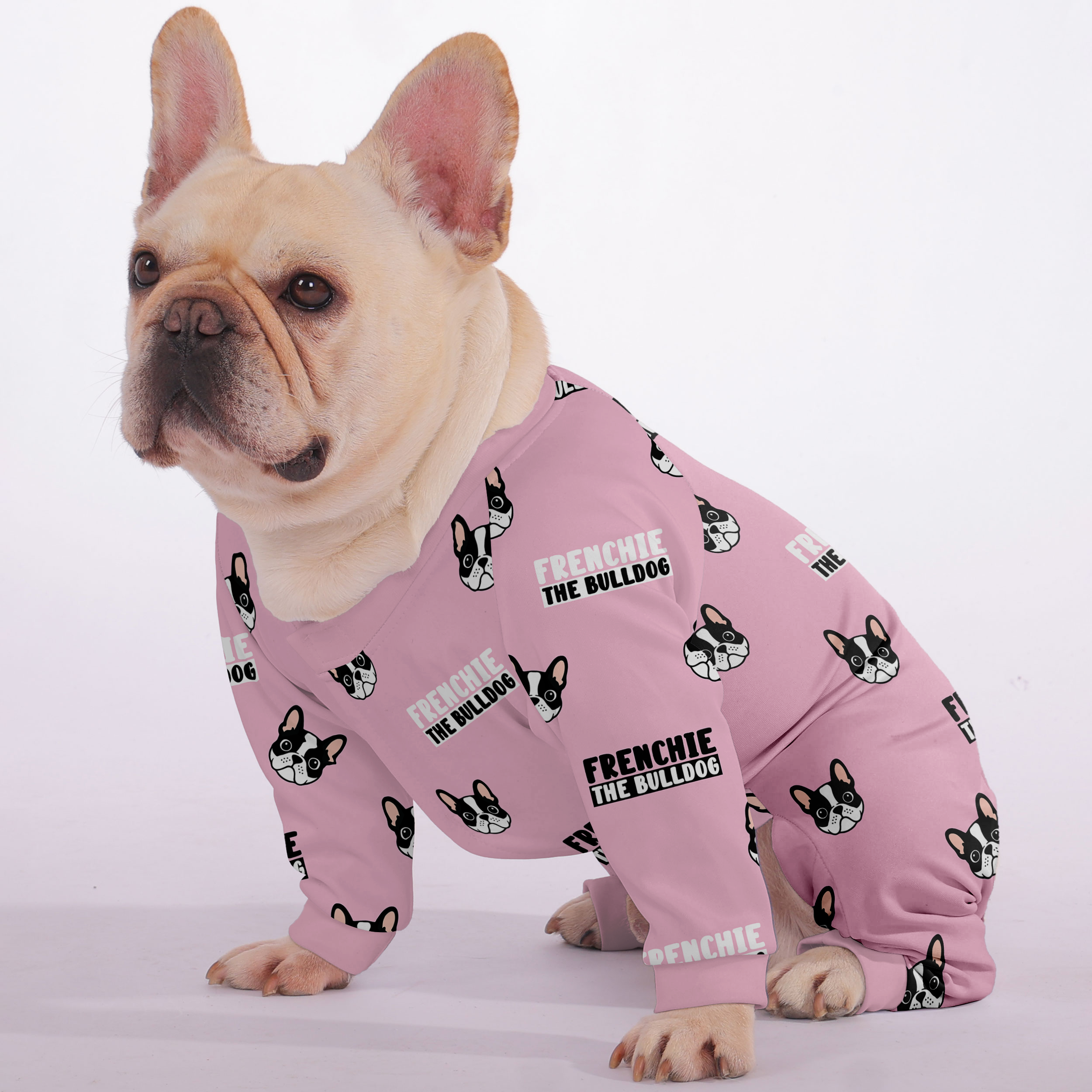 French Bulldog Stylish Night Outfit for Short-Nosed Dogs-fadou