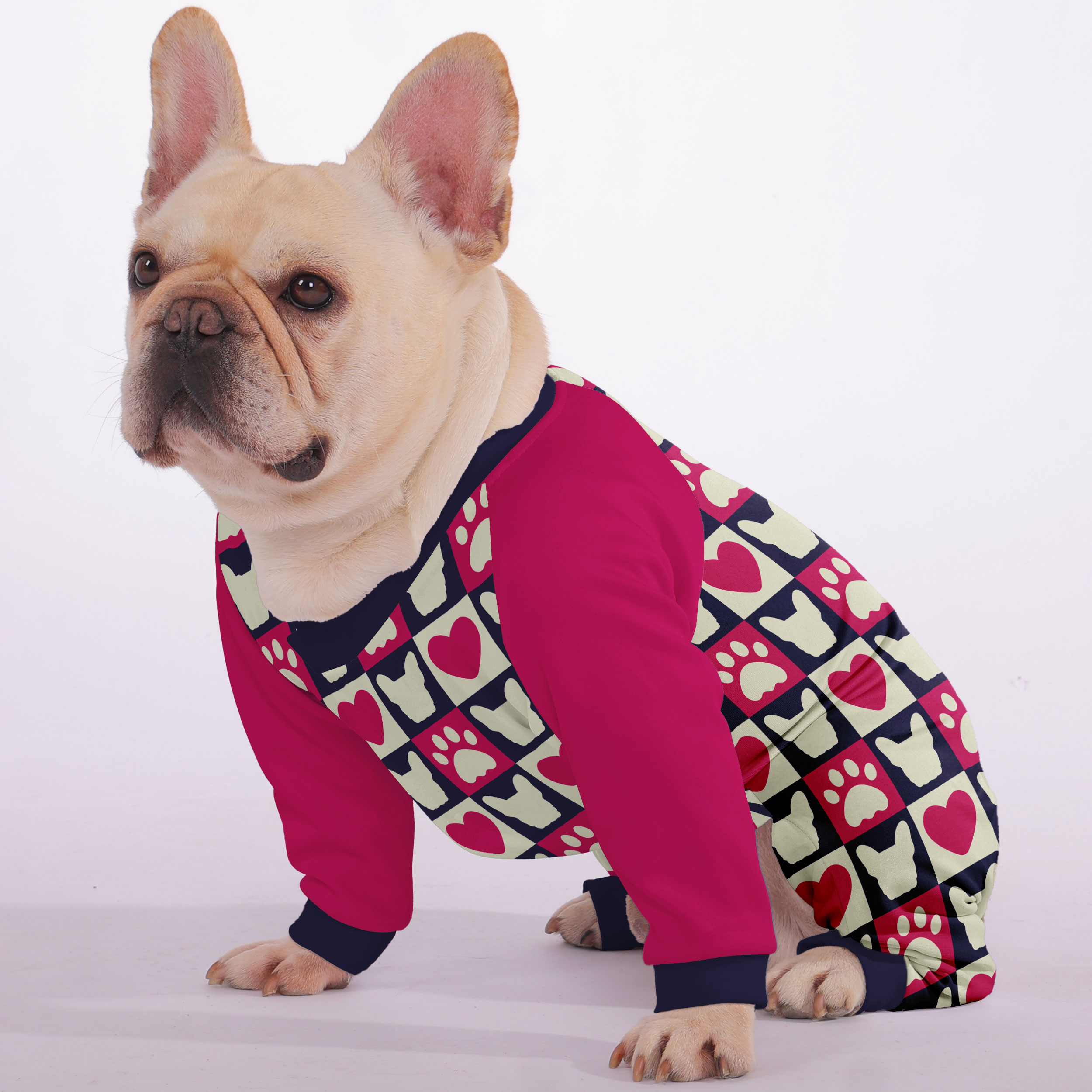 French Bulldog Soft Sleepwear Pajamas for Frenchie Fans-fadou