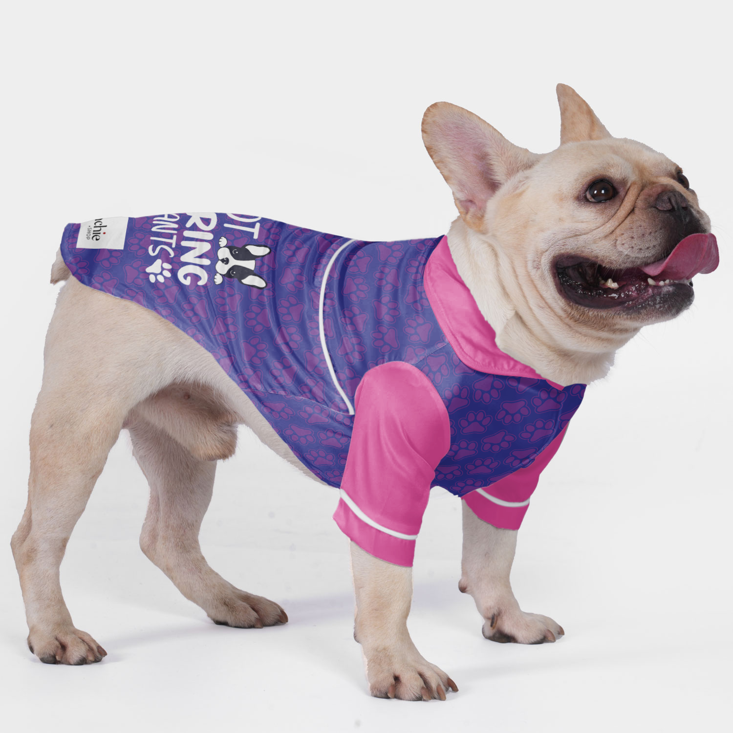 I'm Not Wearing Any Pants - Pajamas for French Bulldog for Stocky Dogs-fadou
