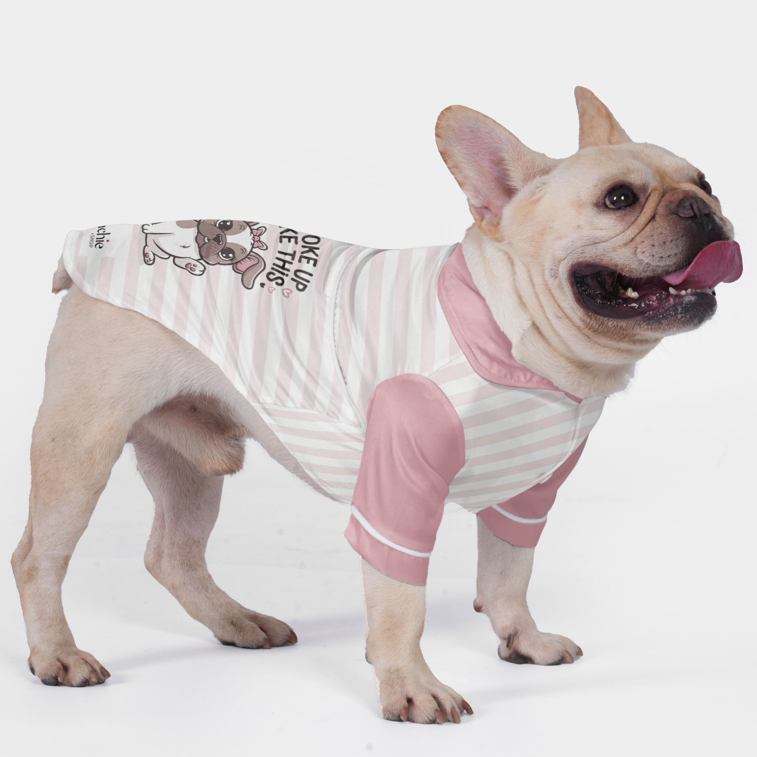I Woke up Like This - Pajamas for French Bulldog for Cozy Nights-fadou