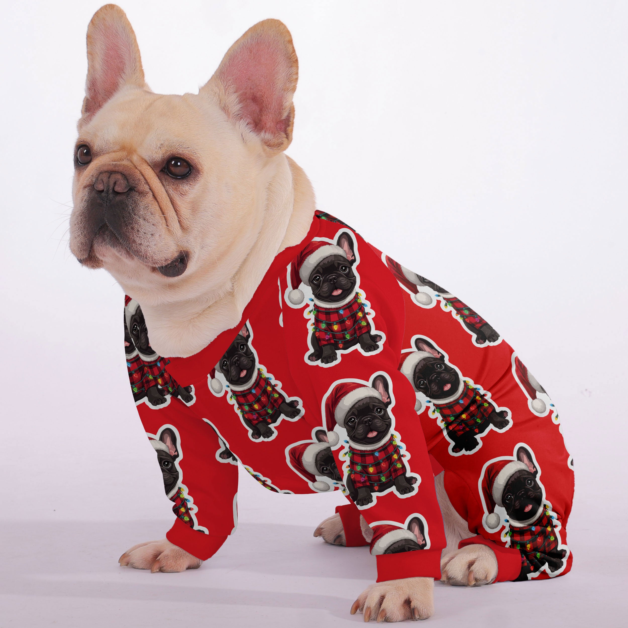 Olive French Bulldog Night Outfit for Brachycephalic Dogs-fadou