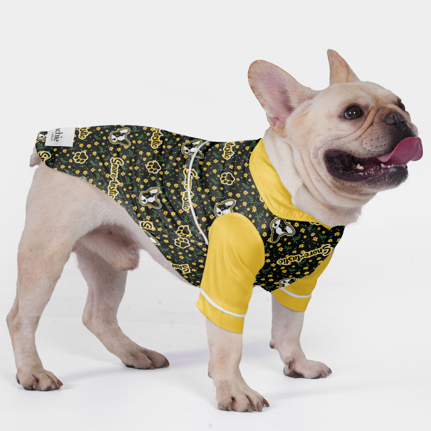 Snore French Bulldog Night Outfit for Brachycephalic Dogs-fadou