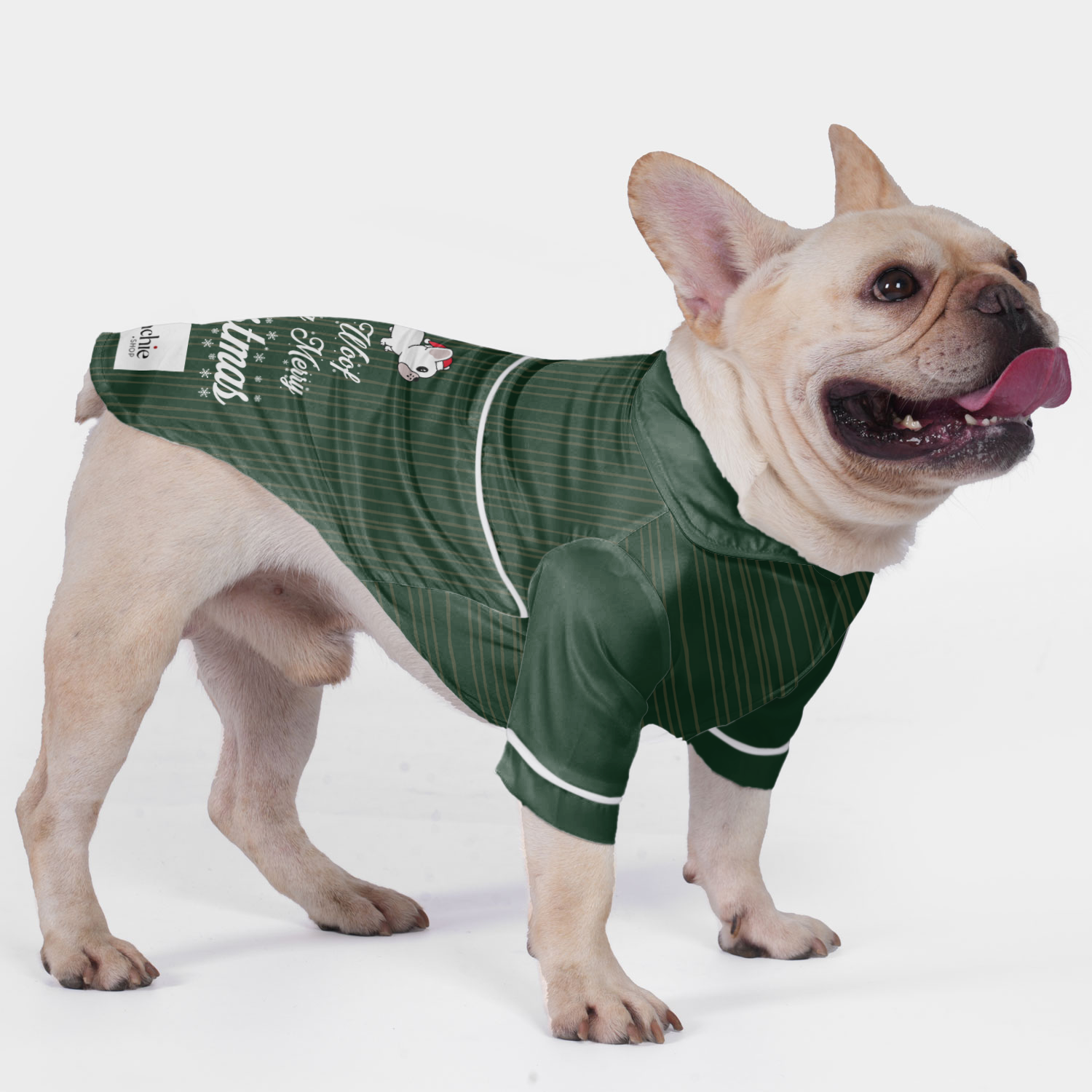 French Bulldog Christmas Cozy Loungewear for Brachycephalic Dogs-fadou