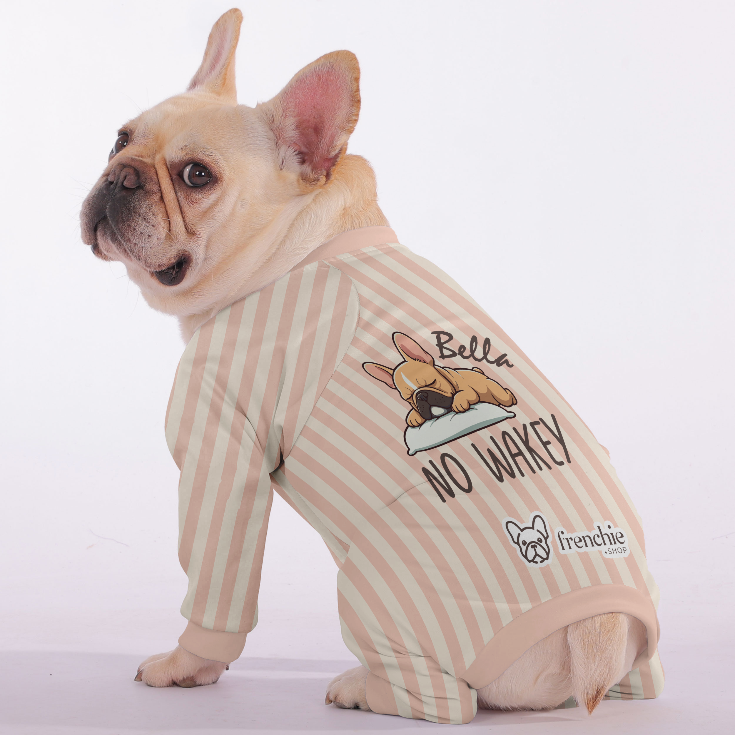 Frenchie Personalized Pet Sleepwear for Training Sessions-fadou