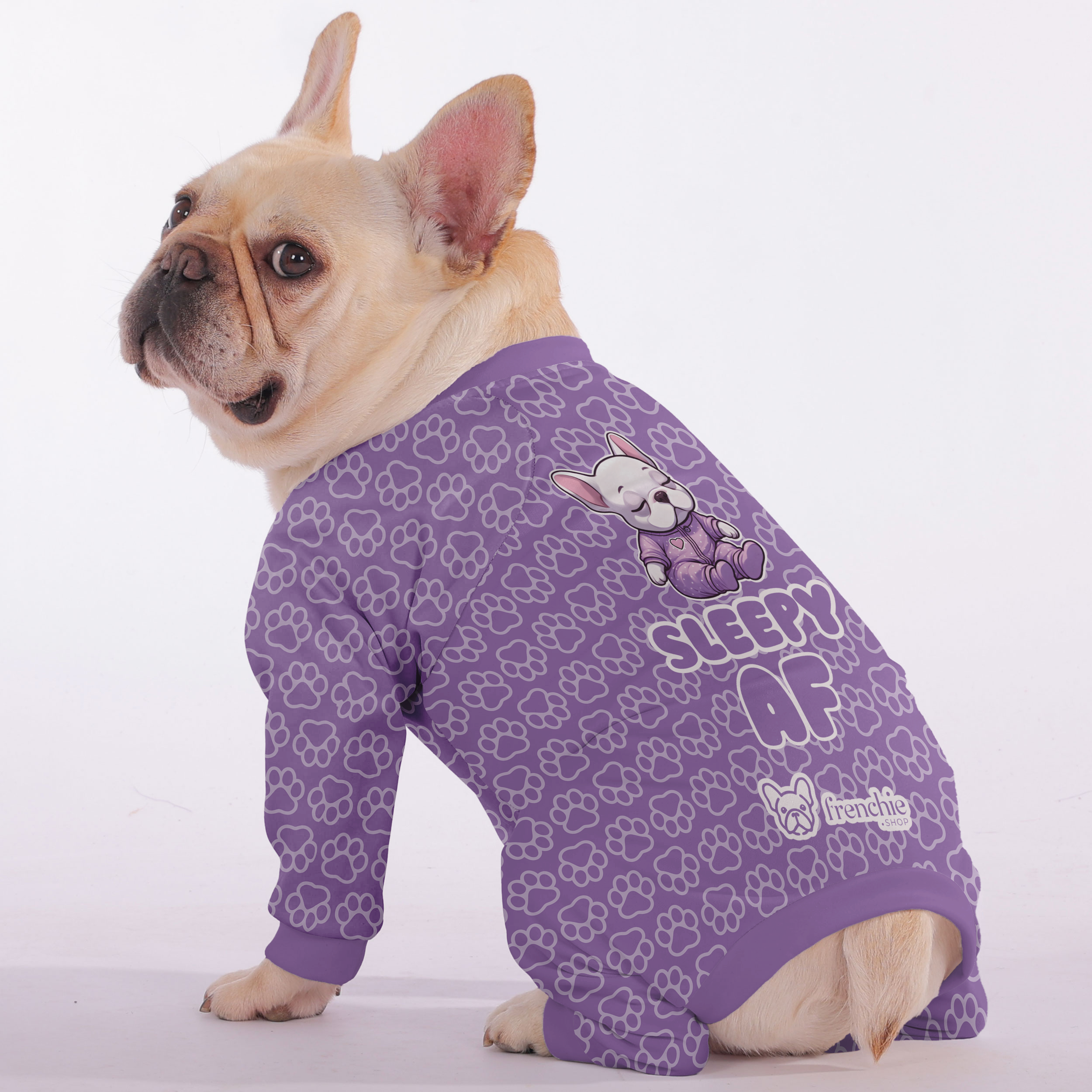 French Bulldog Stylish Pet Sleepwear for Brachycephalic Dogs-fadou