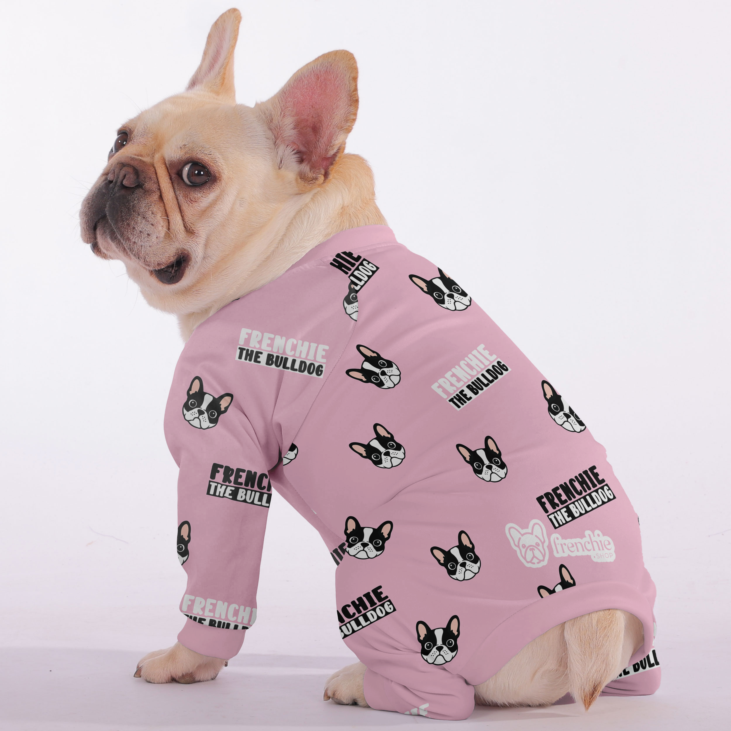 French Bulldog Stylish Night Outfit for Short-Nosed Dogs-fadou