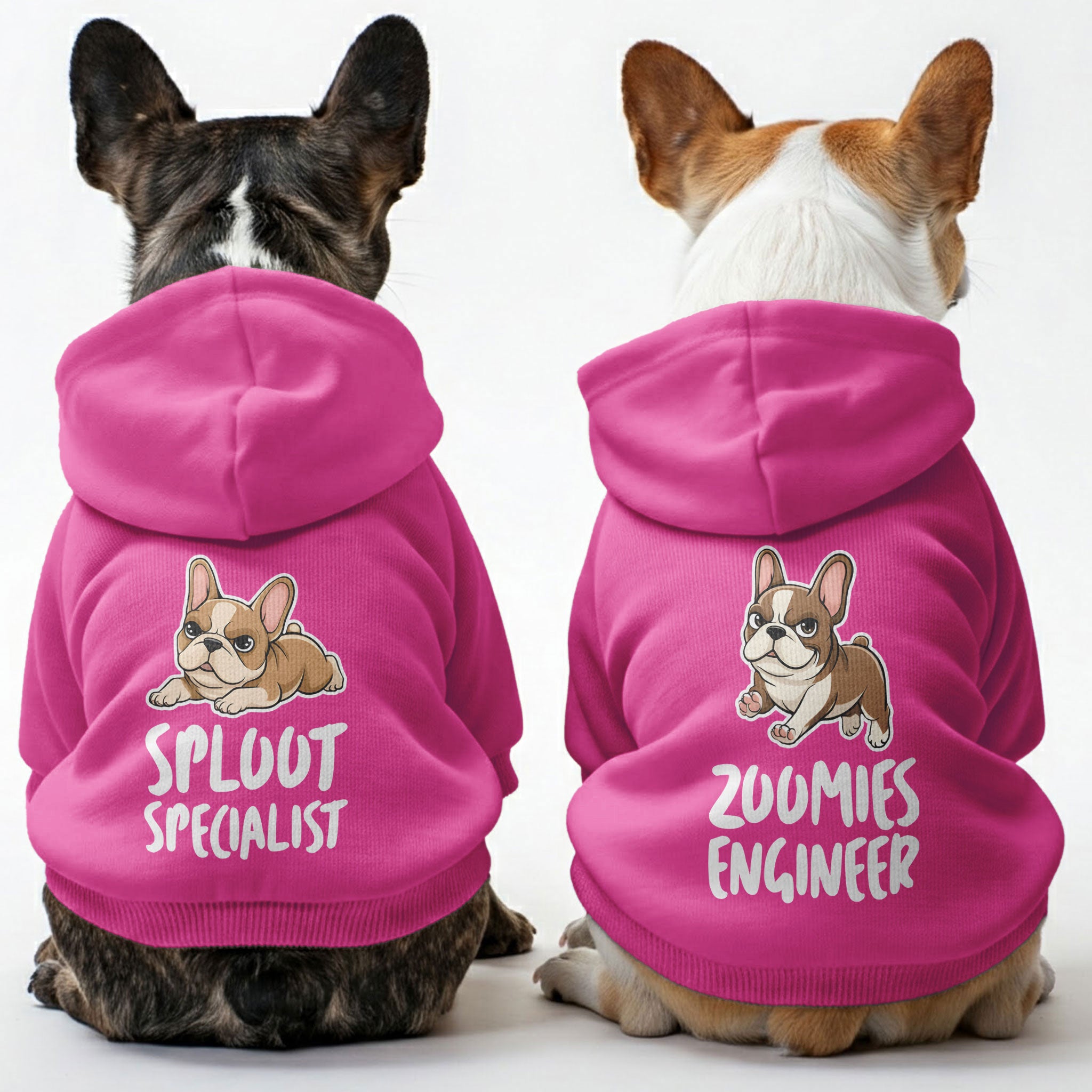 Zoomies French Bulldog Cozy Hoodie for Training Sessions-fadou