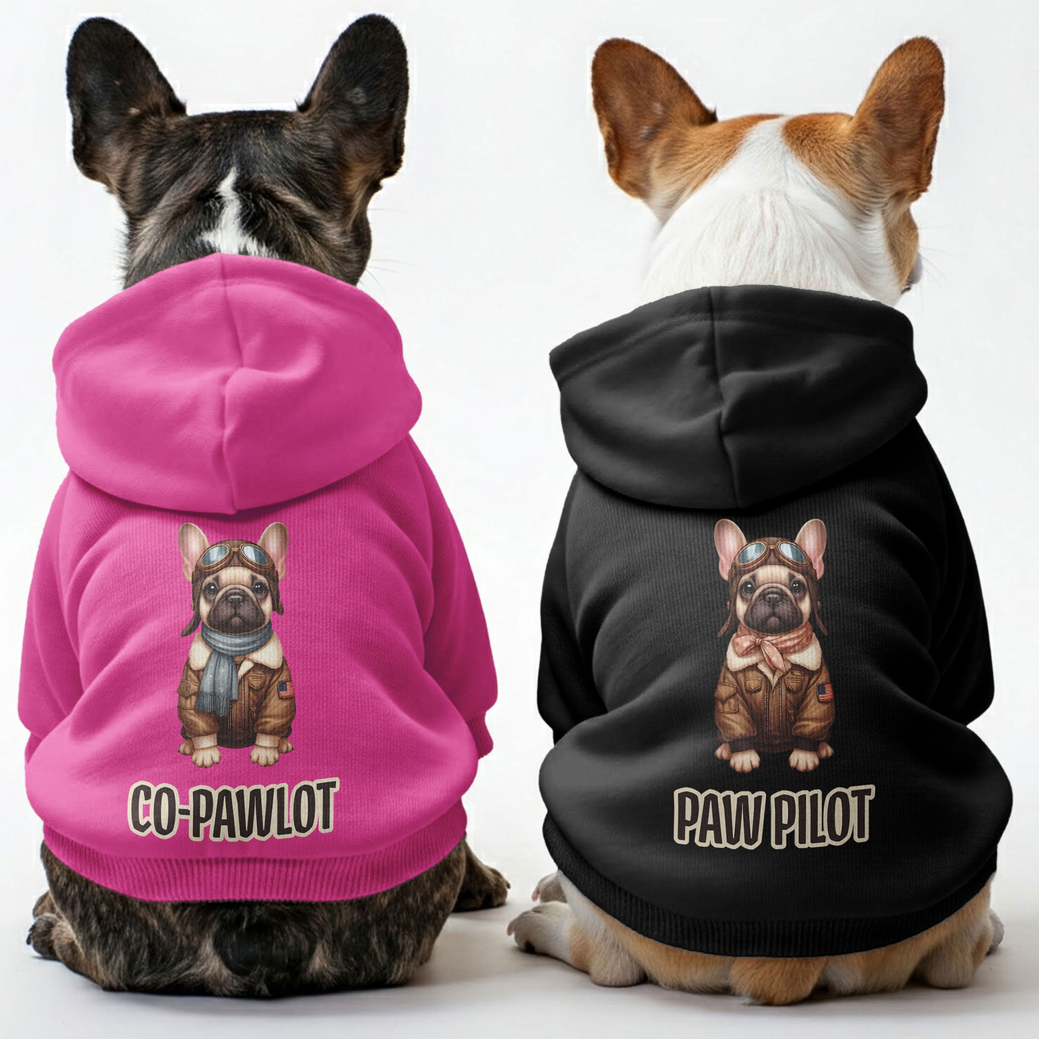 Paw French Bulldog Pet Sweatshirt for Training Sessions-fadou