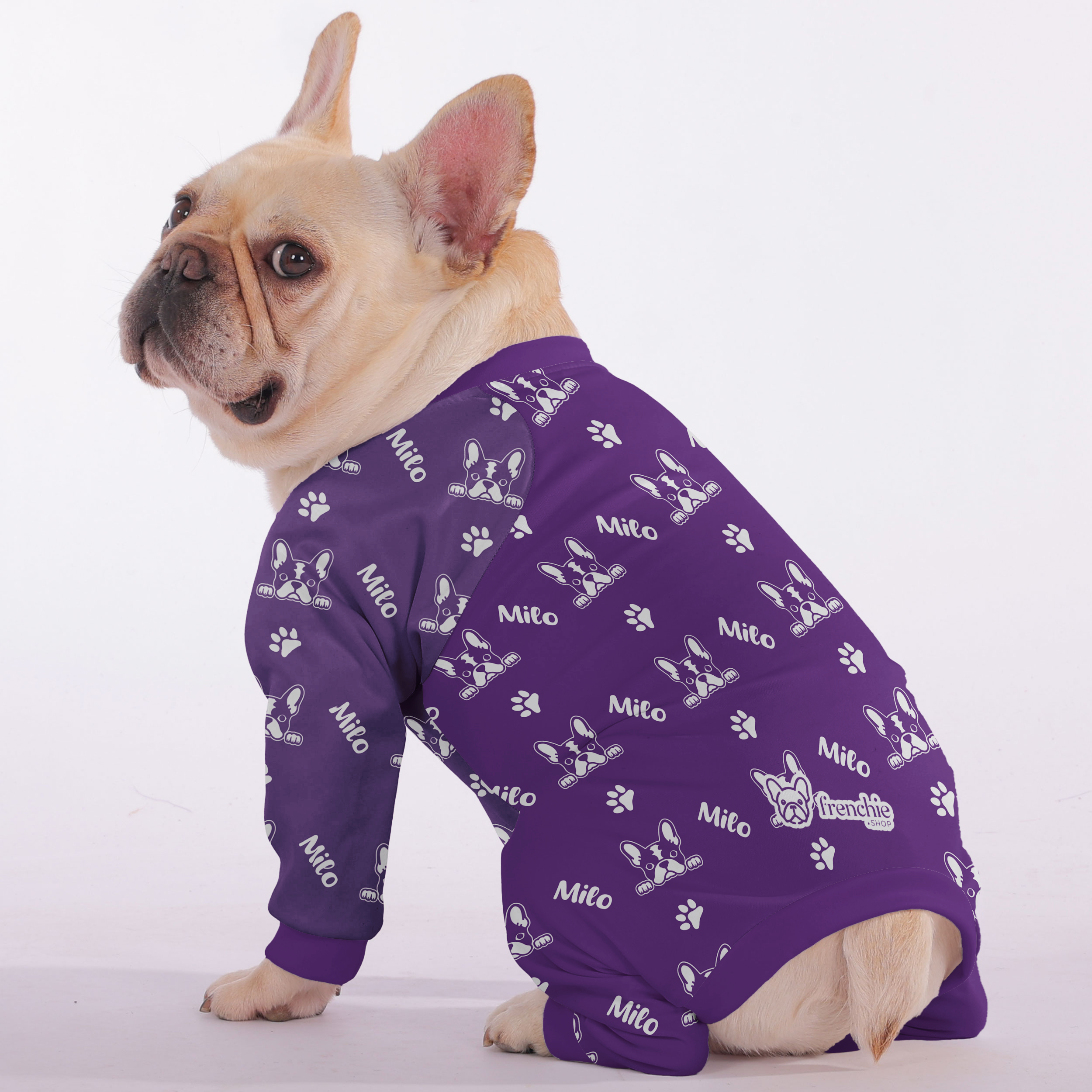 Frenchie Personalized Dog Pajamas for Outdoor Adventures-fadou