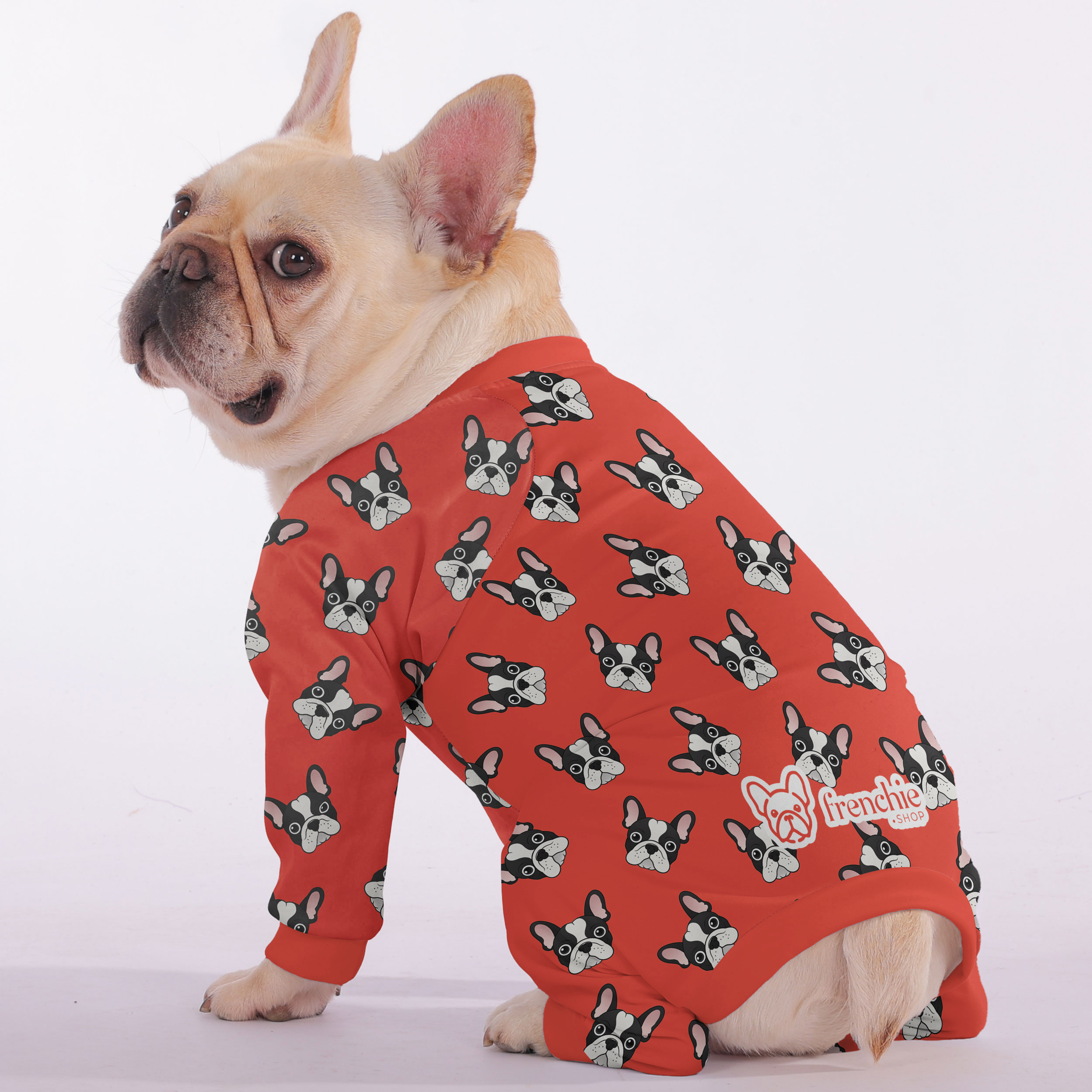 French Bulldog Stylish Pet Sleepwear for Short-Nosed Dogs-fadou