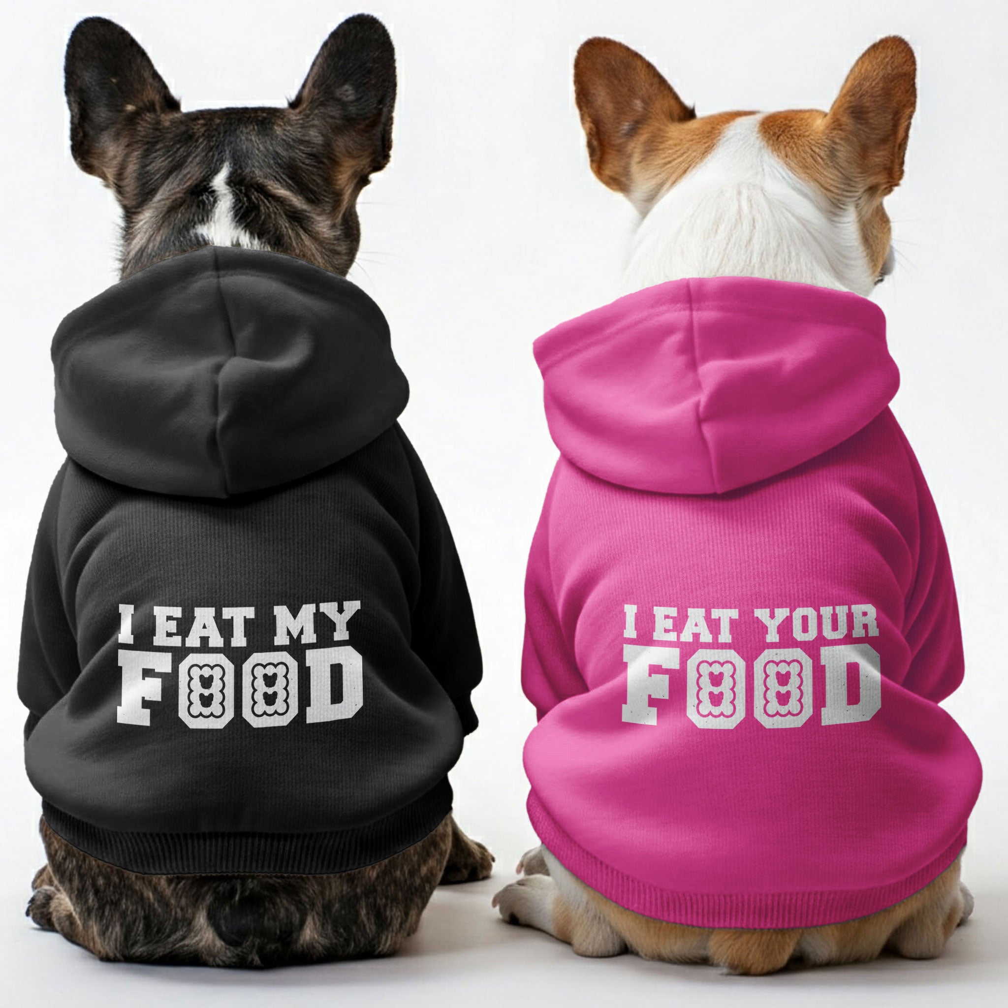 French Bulldog Stylish Fleece Hoodie for Flat-Face Breeds-fadou