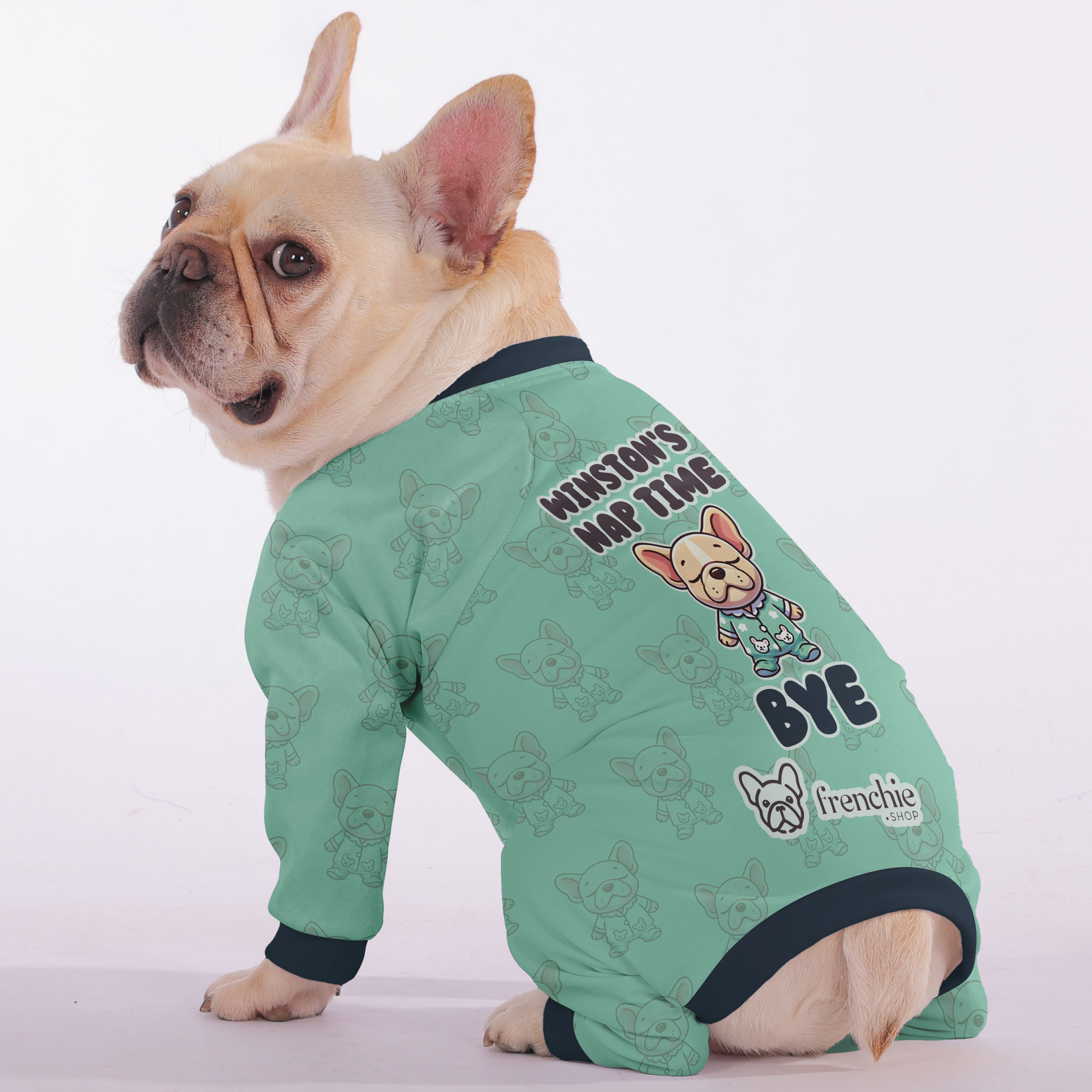 French Bulldog Personalized Pet Sleepwear for Cozy Nights-fadou