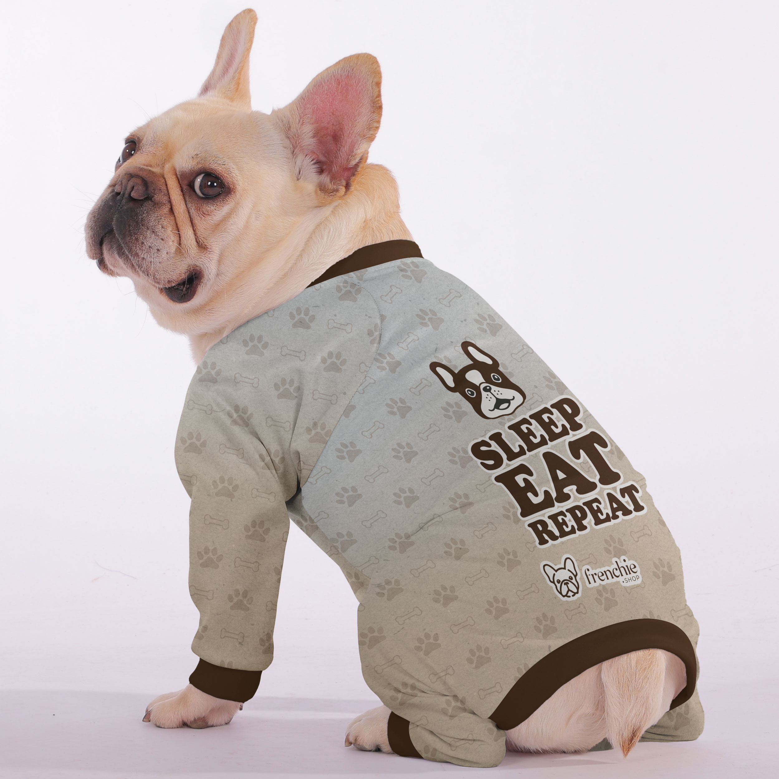 French Bulldog Ultra-Soft Pet Sleepwear for Short-Nosed Dogs-fadou