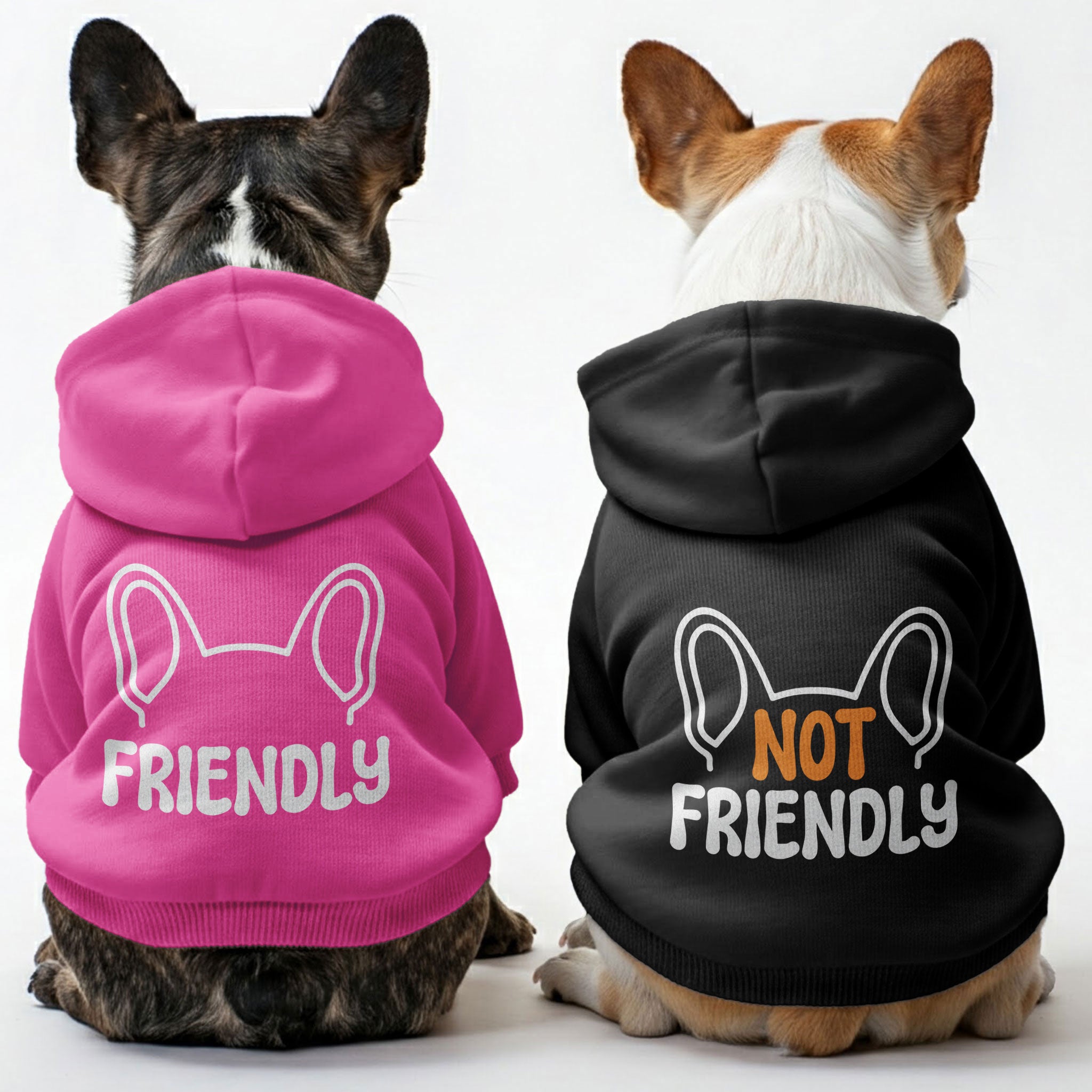 Friendly French Bulldog Fleece Hoodie for Training Sessions-fadou