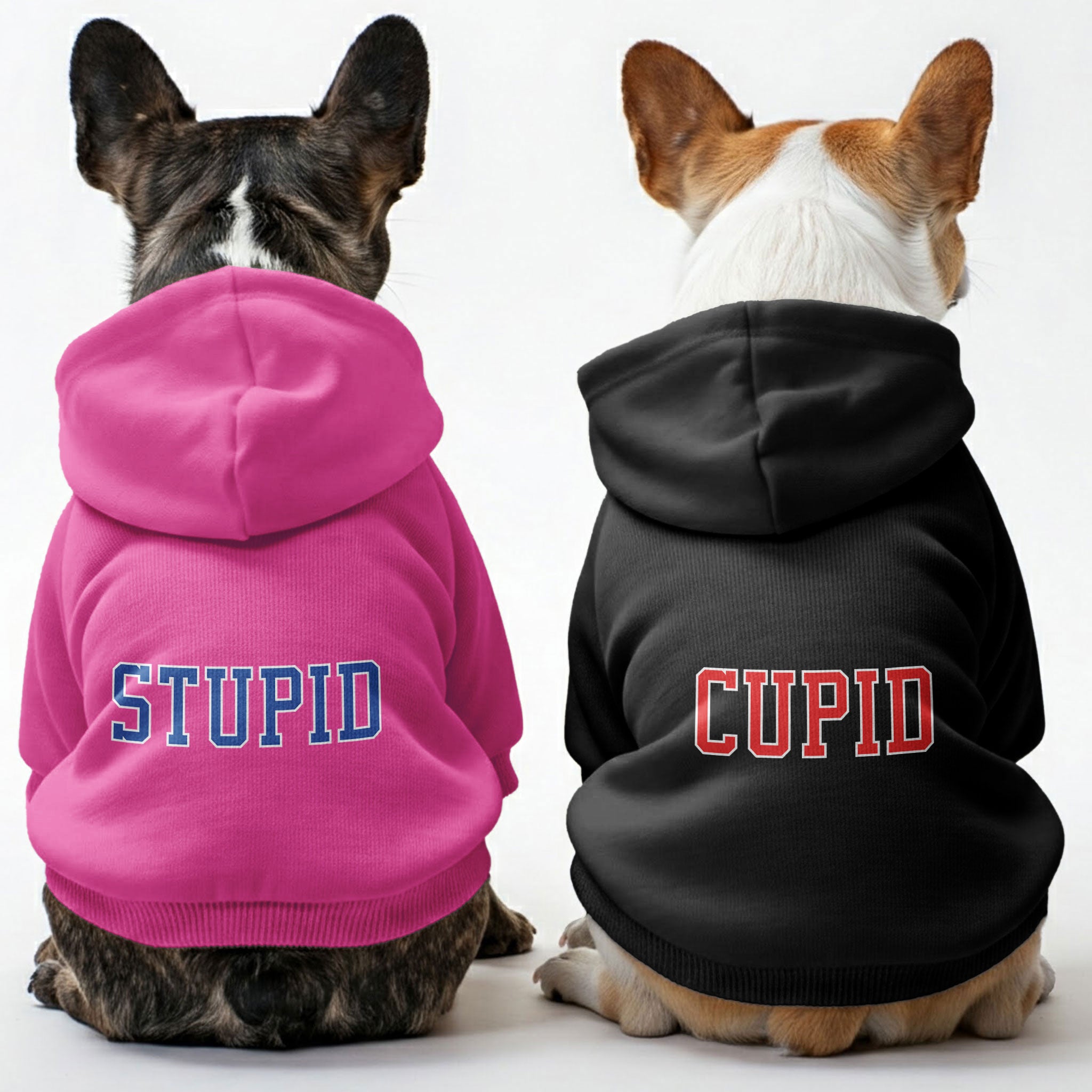 Stupid French Bulldog Dog Hoodie for Brachycephalic Dogs-fadou