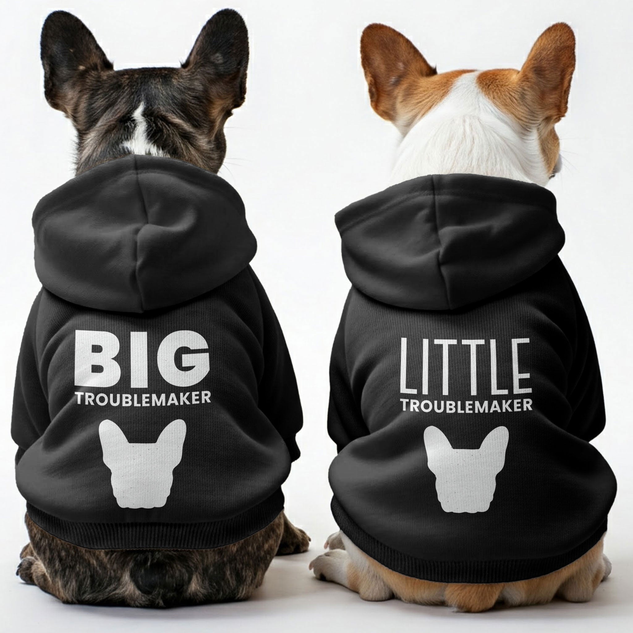 French Bulldog Personalized Dog Hoodie for Flat-Face Breeds-fadou