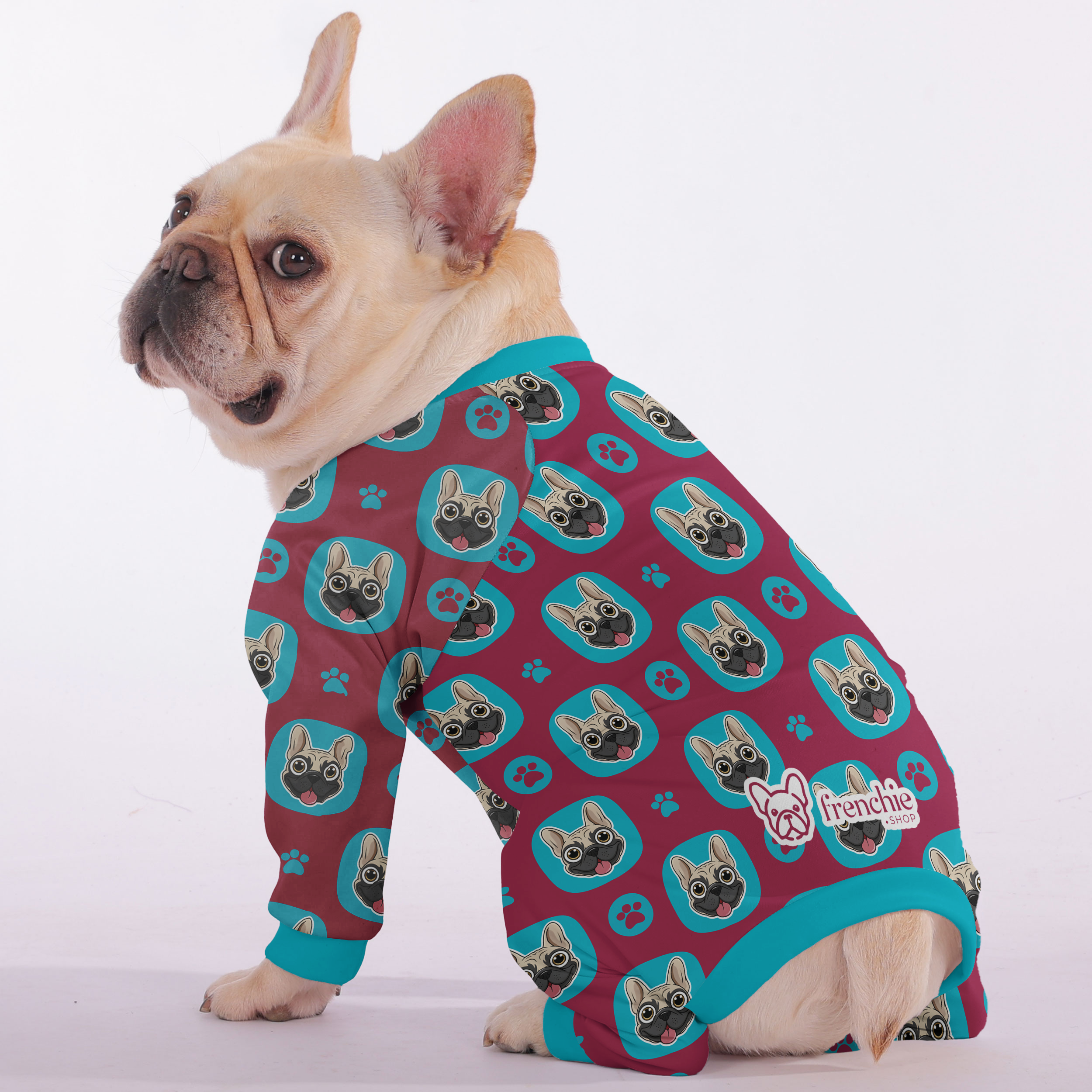 French Bulldog Ultra-Soft Night Outfit for Short-Nosed Dogs-fadou
