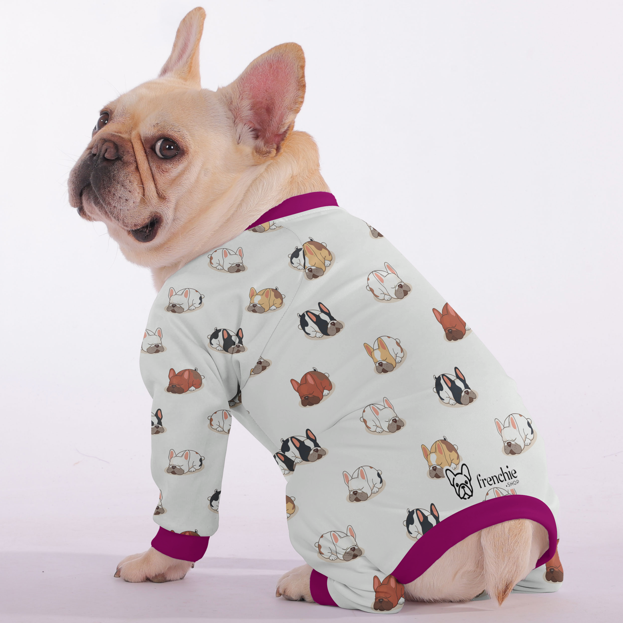 French Bulldog Soft Cozy Loungewear for Flat-Face Breeds-fadou