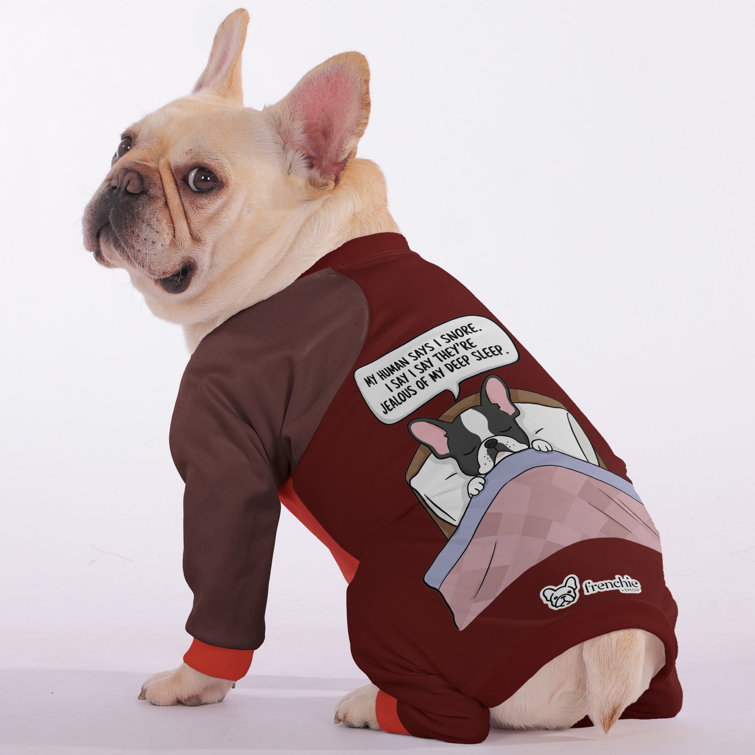 French Bulldog Ultra-Soft Night Outfit for Small Breeds-fadou