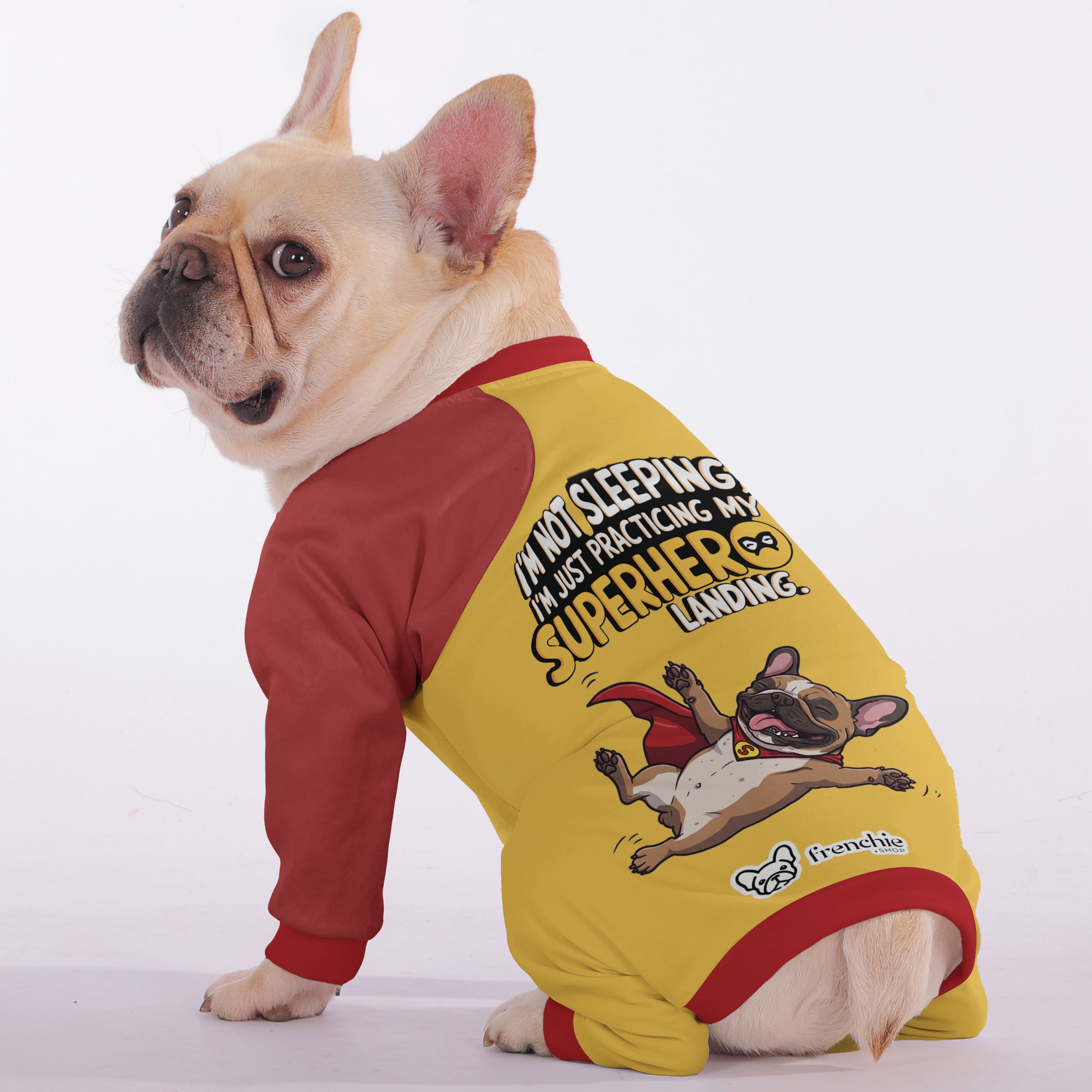 French Bulldog Stylish Dog Pajamas for Flat-Face Breeds-fadou