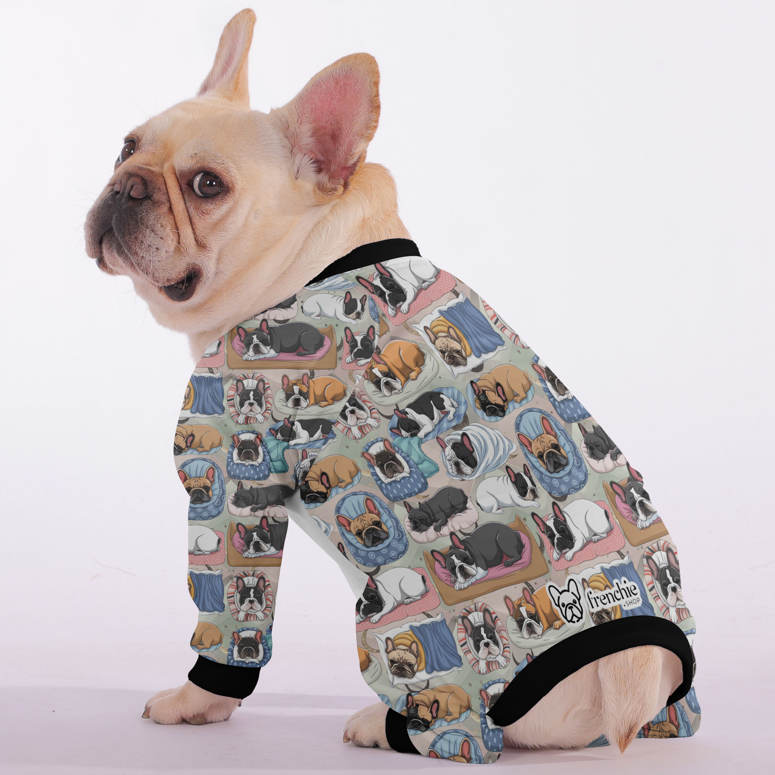 French Bulldog Ultra-Soft Dog Pajamas for Short-Nosed Dogs-fadou