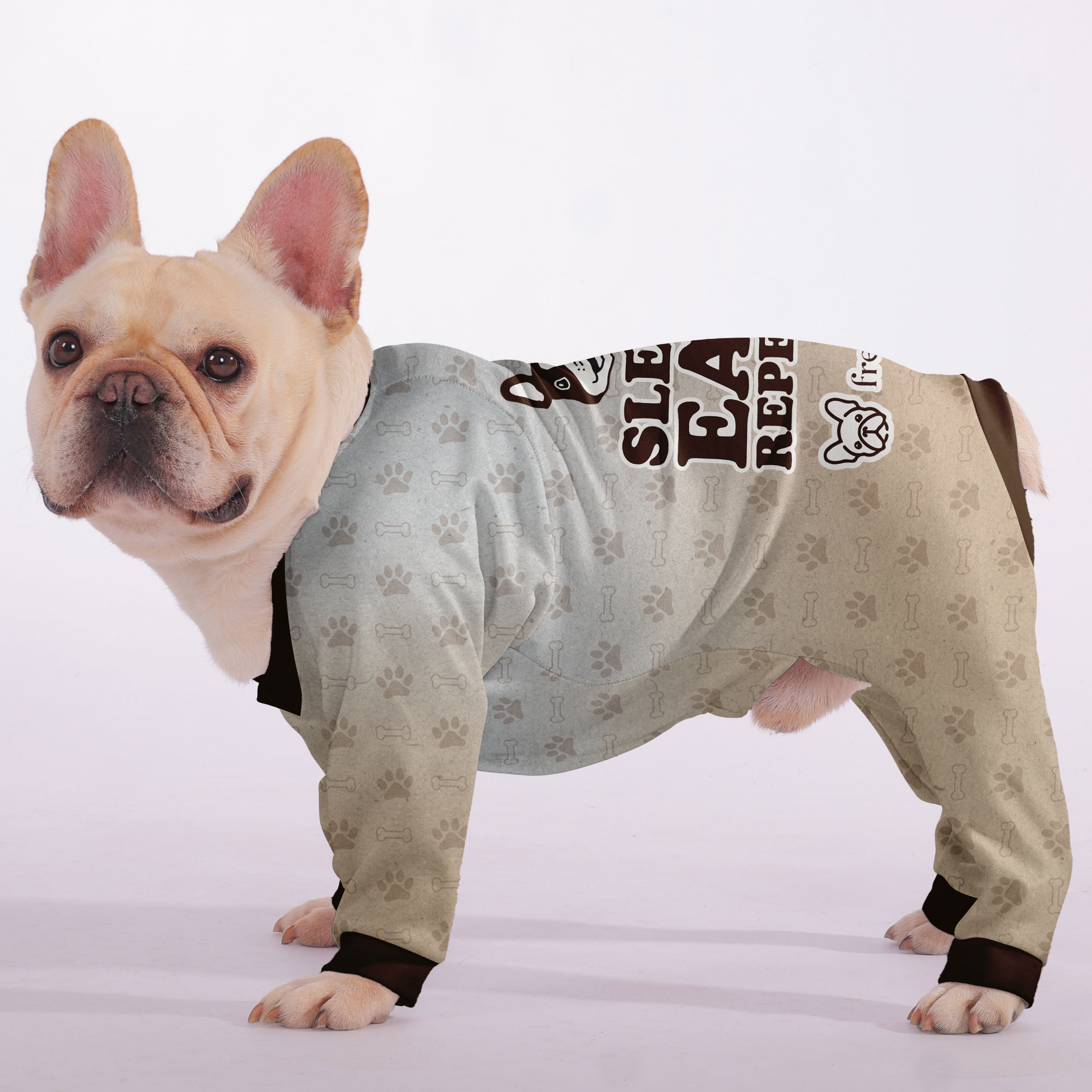 French Bulldog Ultra-Soft Pet Sleepwear for Short-Nosed Dogs-fadou