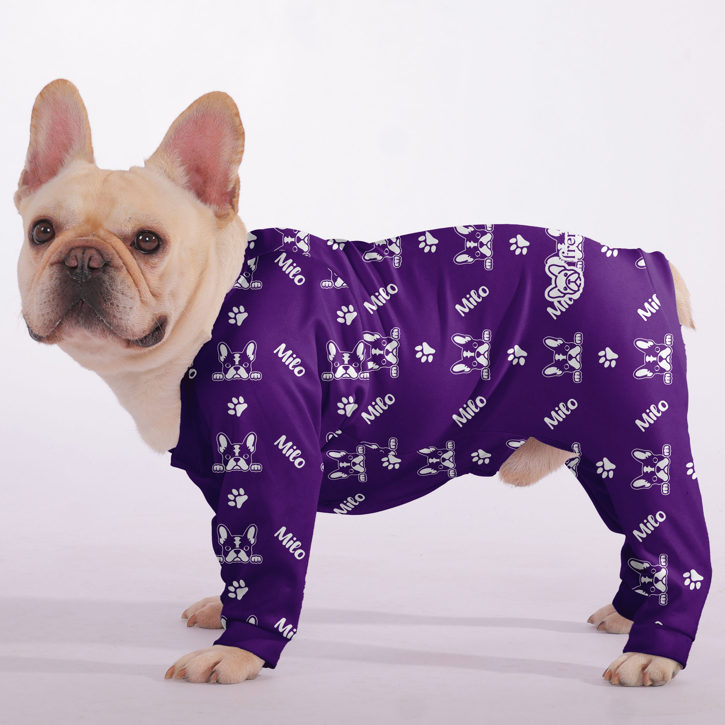 Frenchie Personalized Dog Pajamas for Outdoor Adventures-fadou
