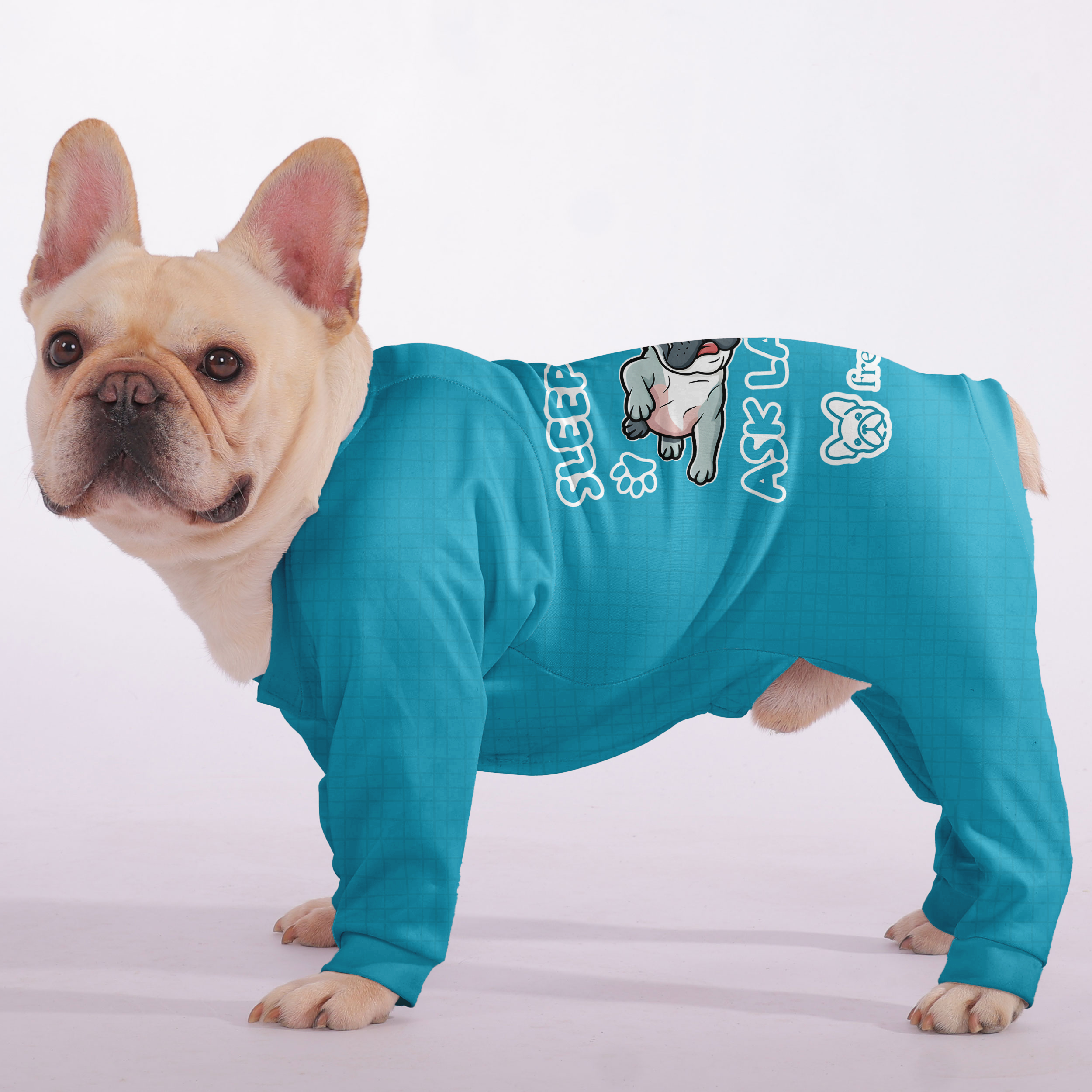 French Bulldog Ultra-Soft Pet Sleepwear for Flat-Face Breeds-fadou