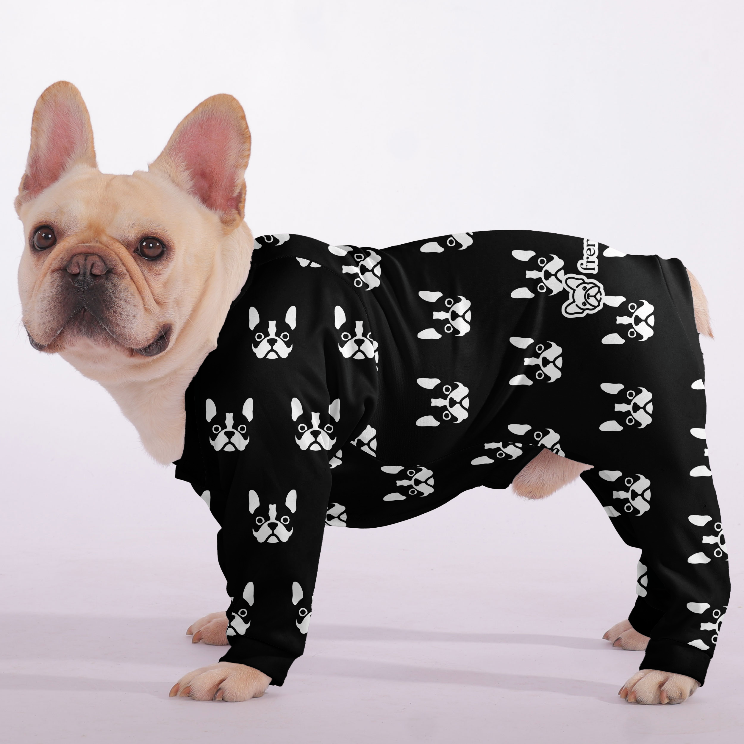 Penelope French Bulldog Night Outfit for Travel Comfort-fadou