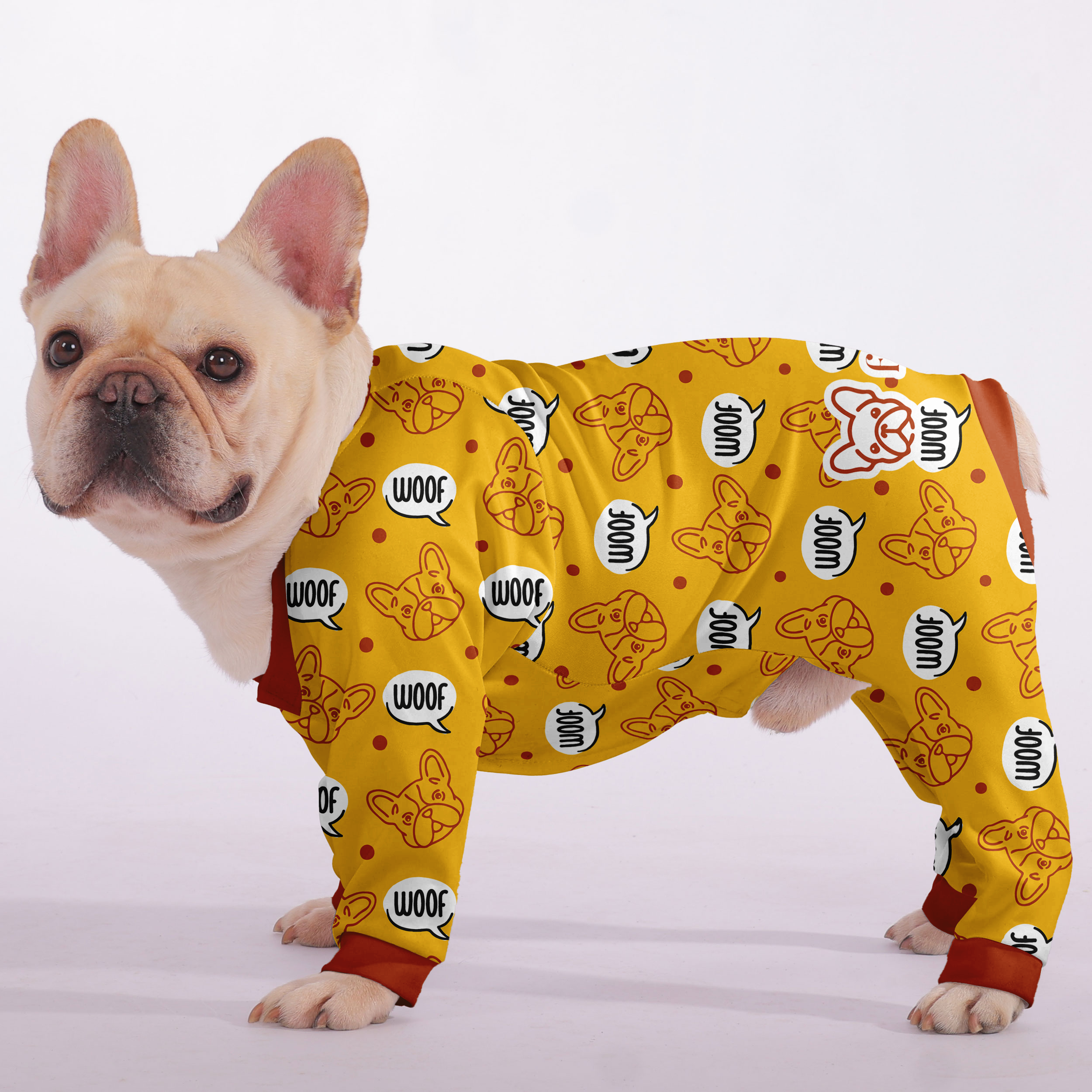 French Bulldog Ultra-Soft Dog Pajamas for Training Sessions-fadou