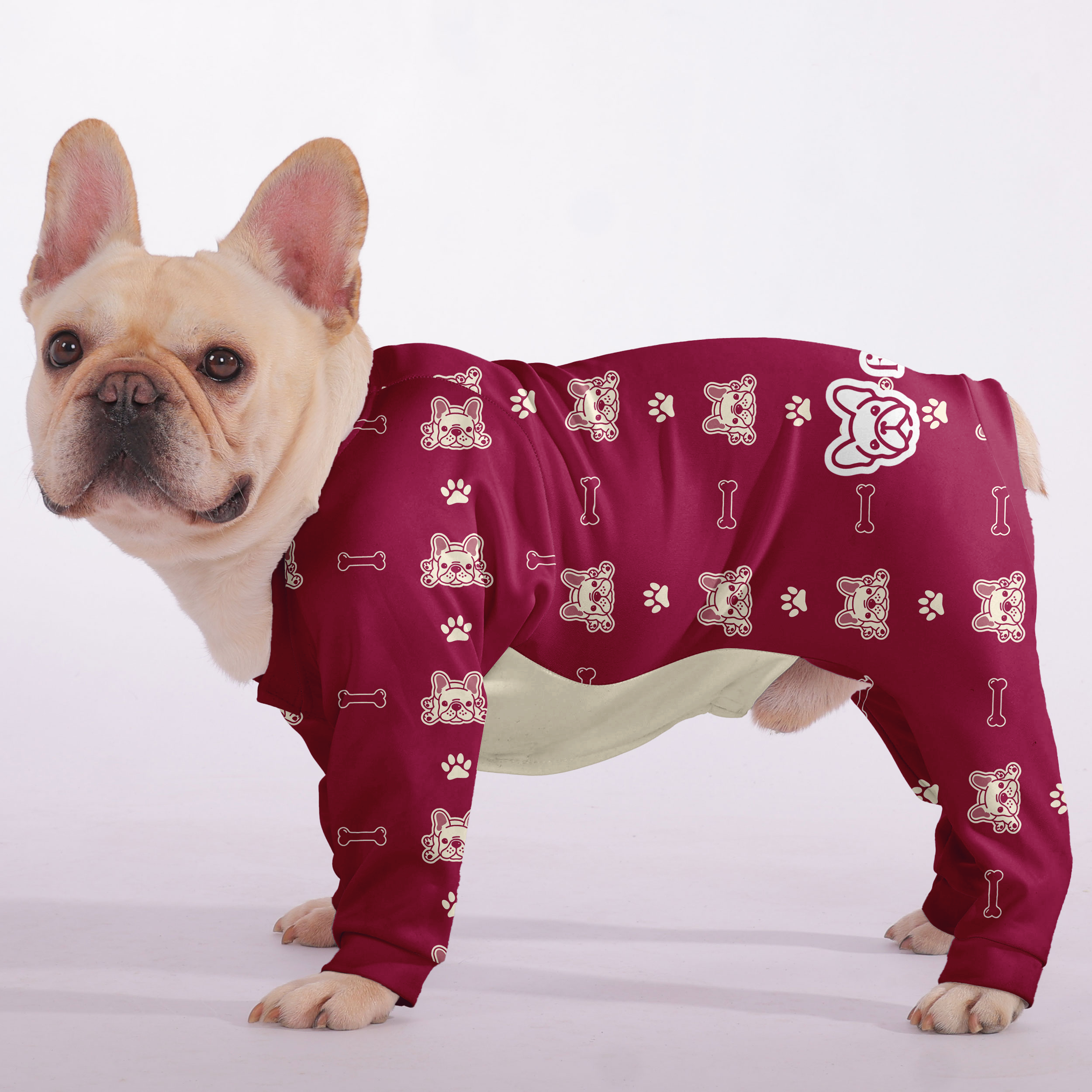French Bulldog Ultra-Soft Pet Sleepwear for Daily Walks-fadou