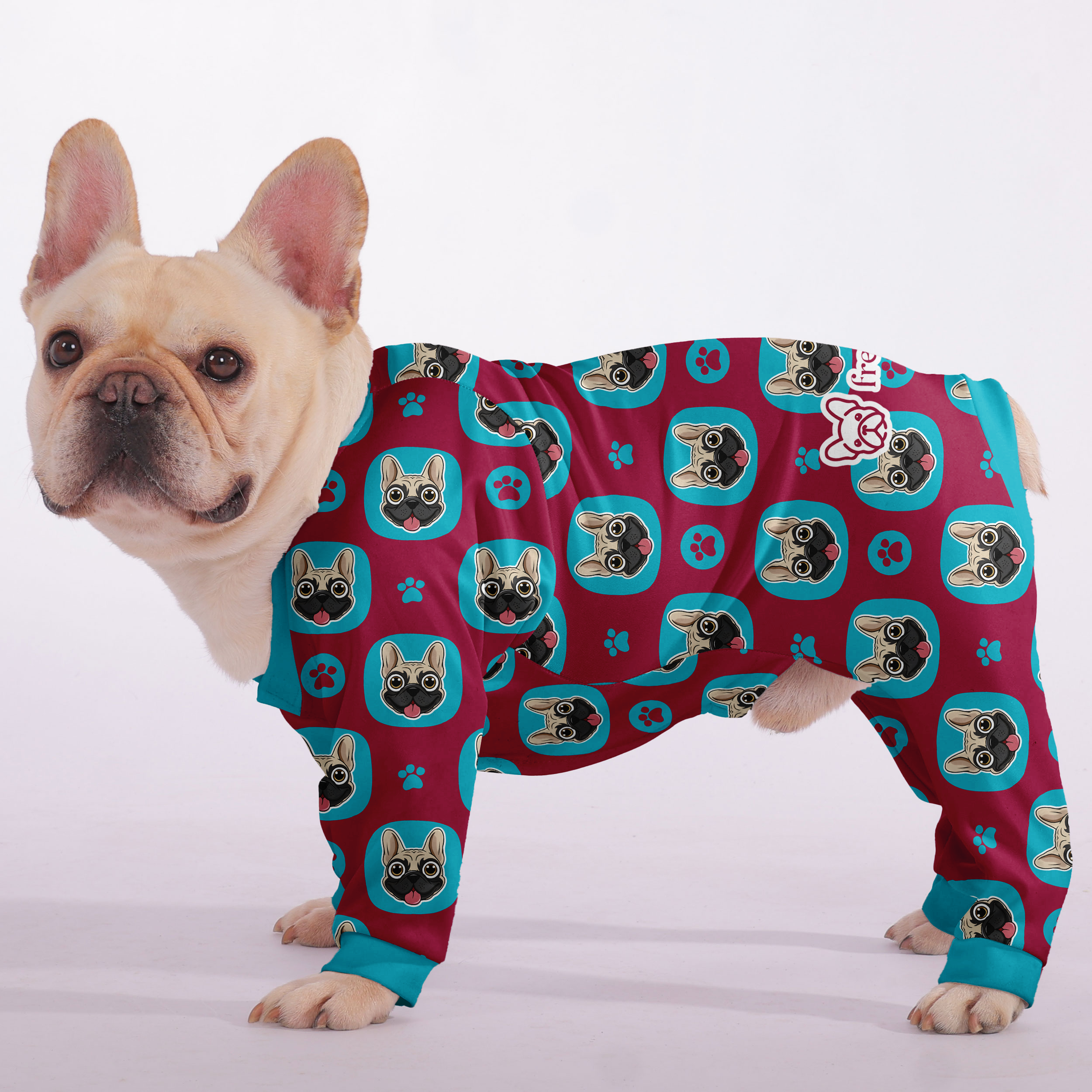 French Bulldog Ultra-Soft Night Outfit for Short-Nosed Dogs-fadou