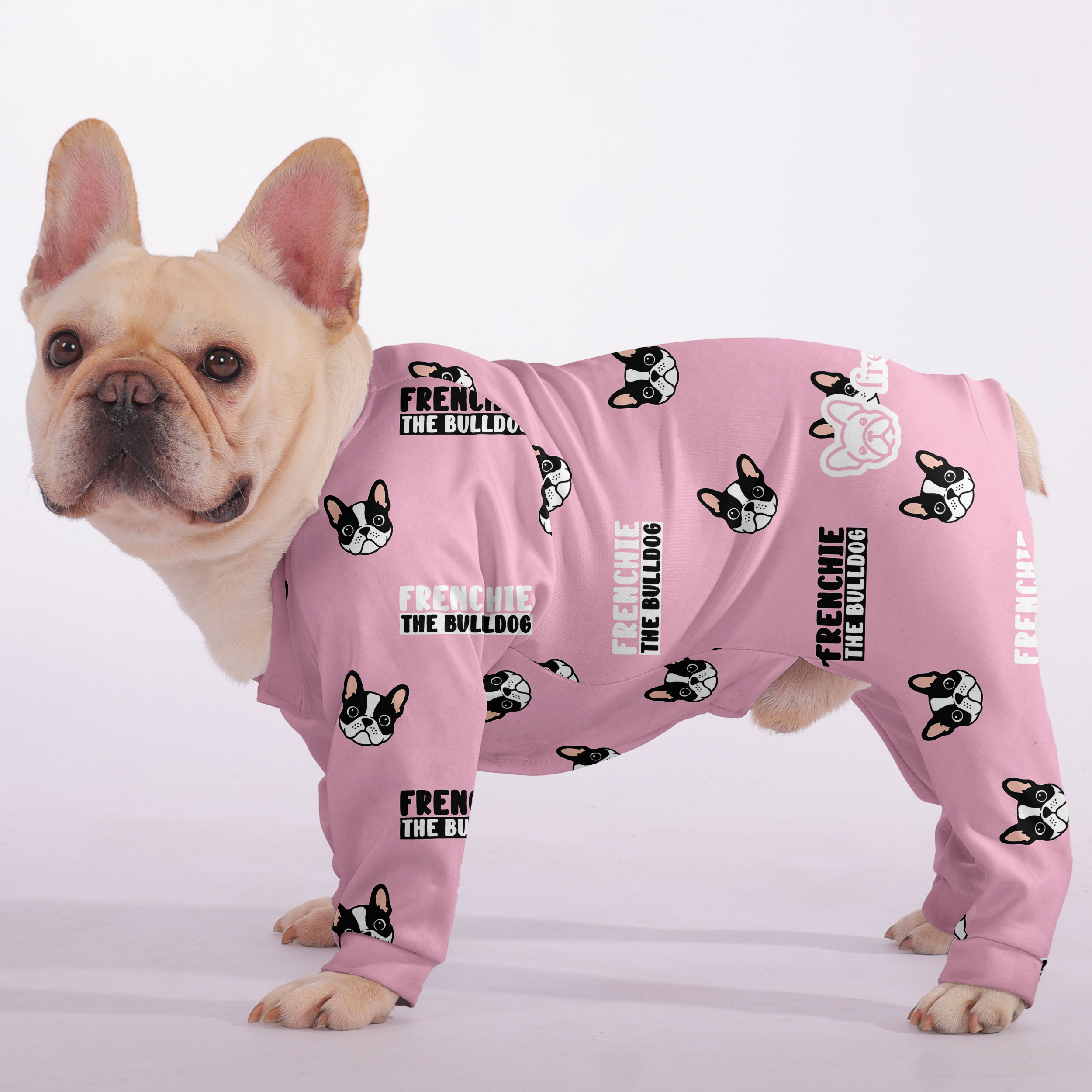 French Bulldog Stylish Night Outfit for Short-Nosed Dogs-fadou