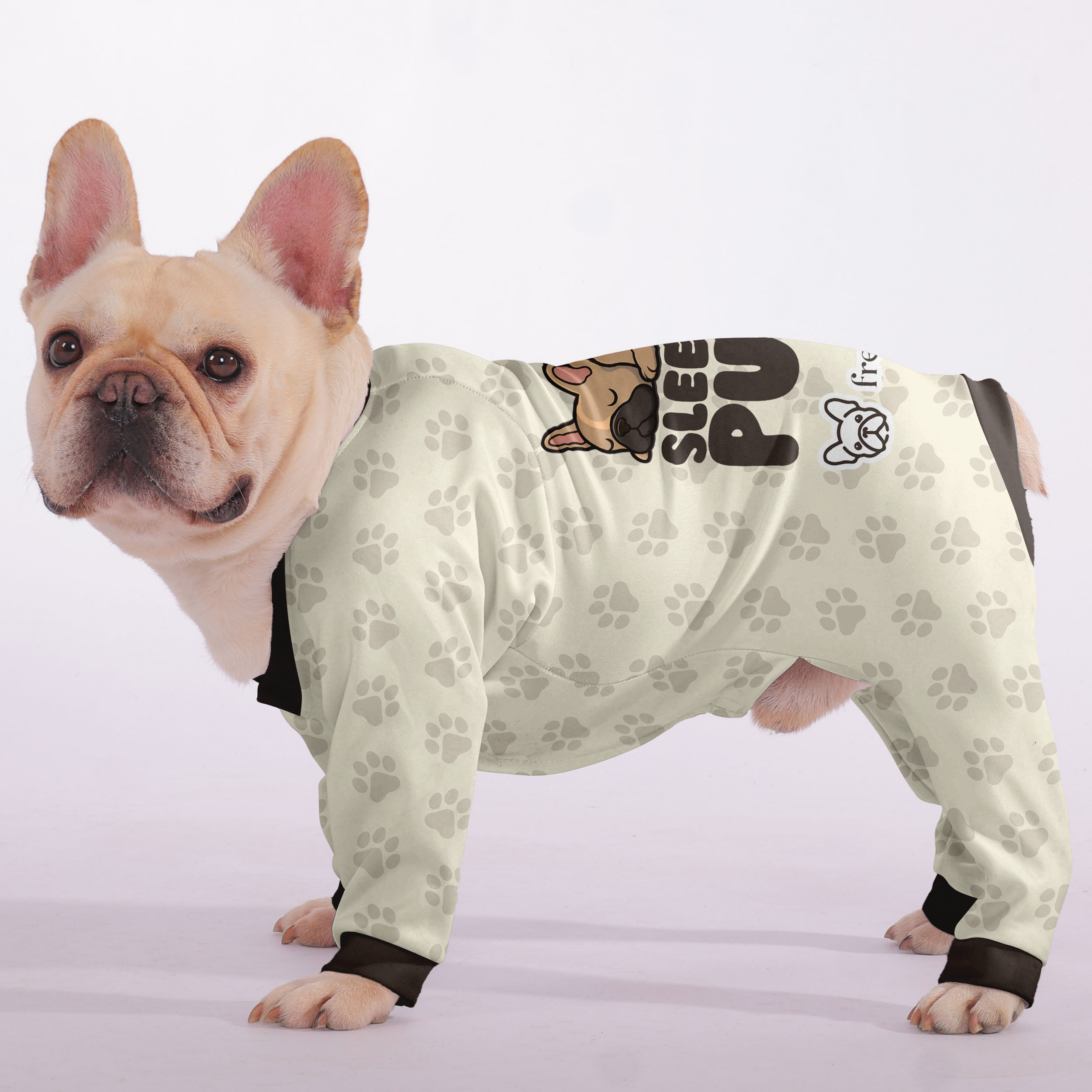 French Bulldog Stylish Night Outfit for Brachycephalic Dogs-fadou