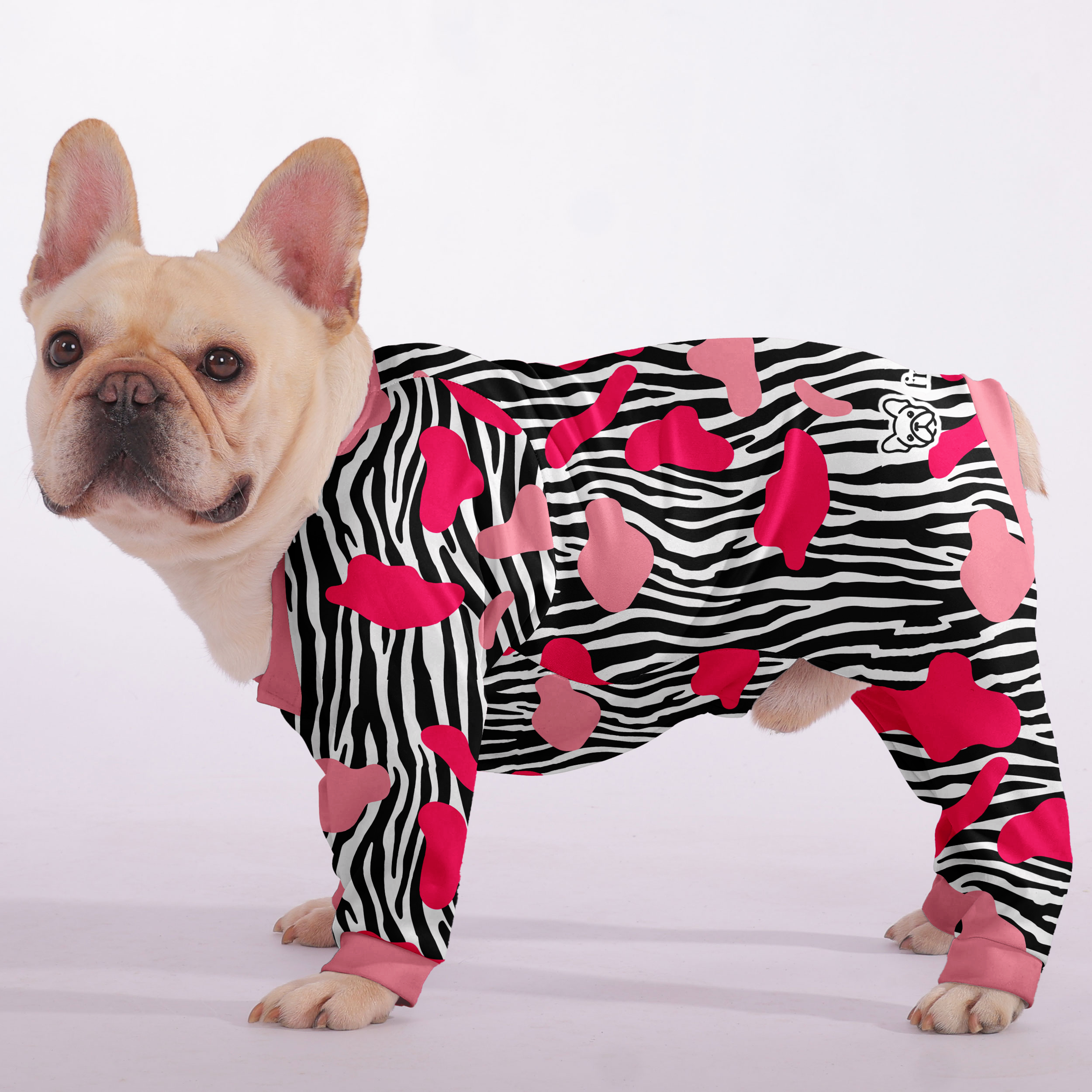 Frenchie Ultra-Soft Cozy Loungewear for Flat-Face Breeds-fadou