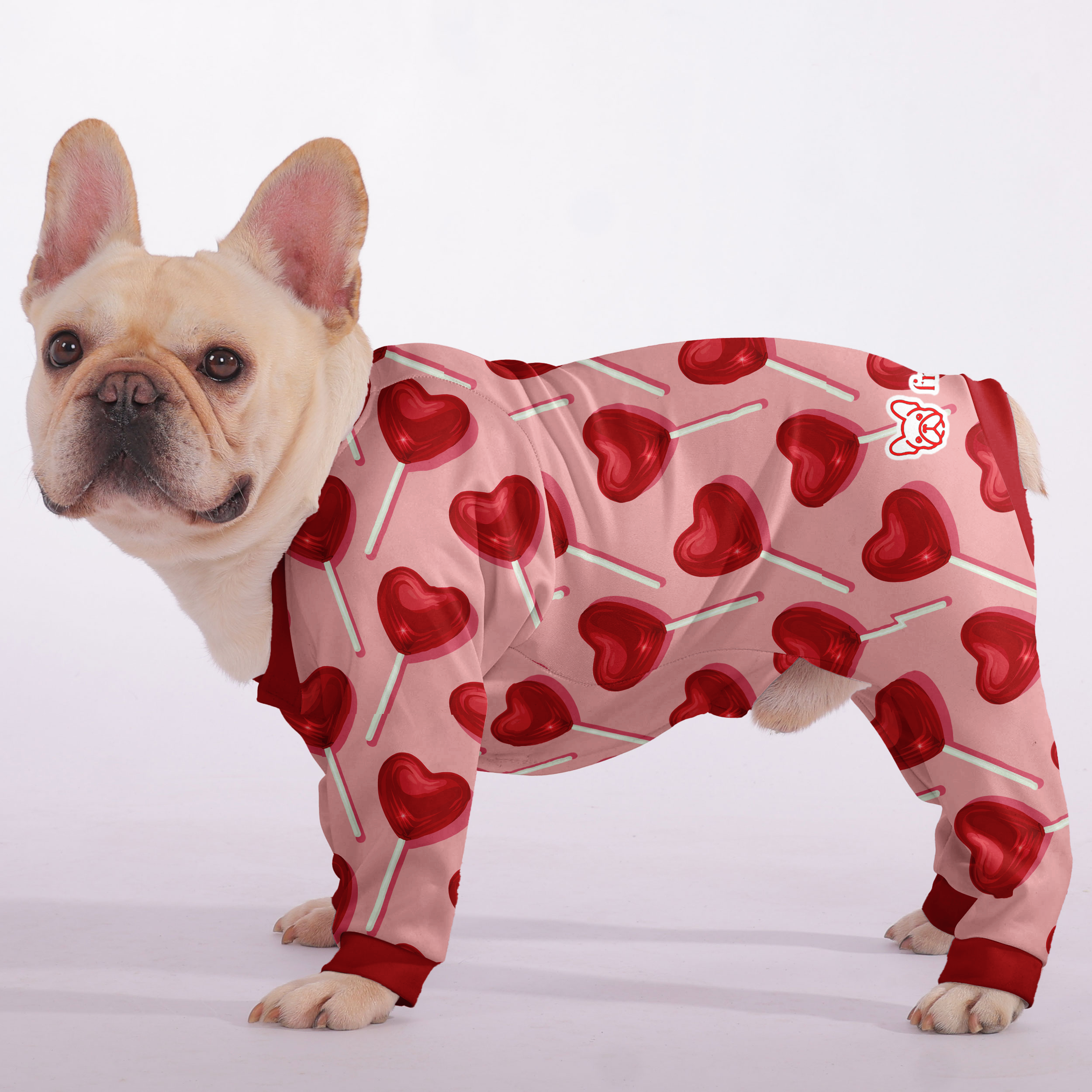 French Bulldog Stylish Night Outfit for Flat-Face Breeds-fadou