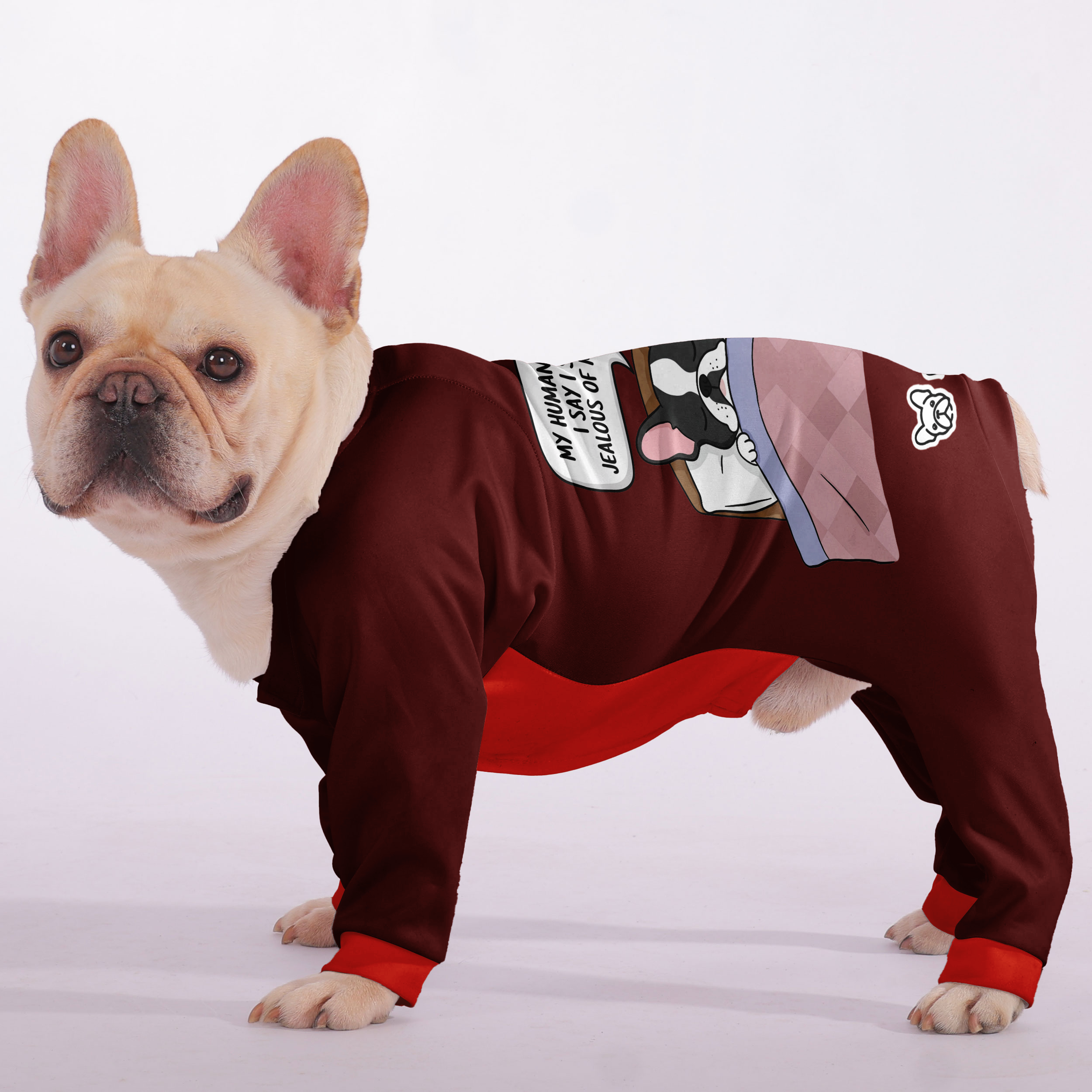 French Bulldog Ultra-Soft Night Outfit for Small Breeds-fadou