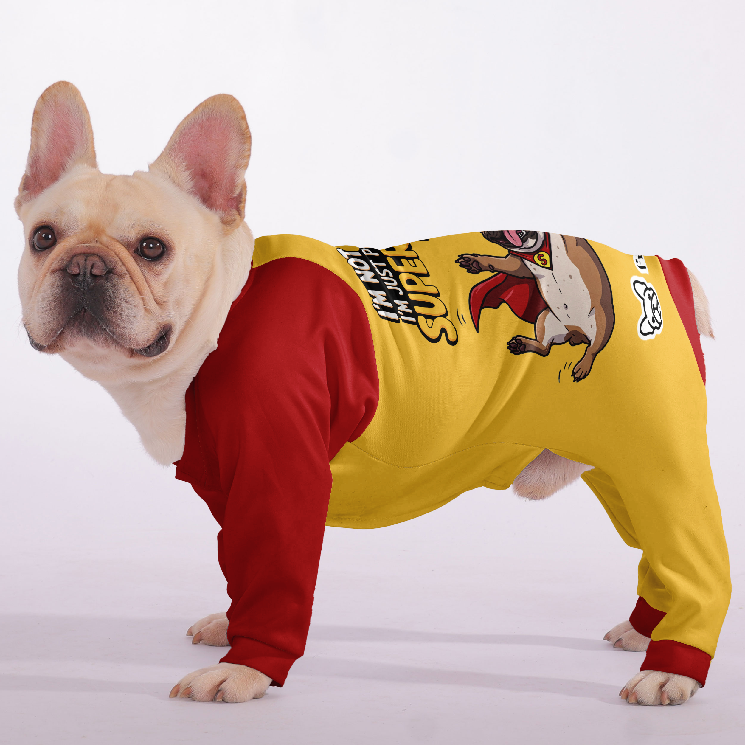 French Bulldog Stylish Dog Pajamas for Flat-Face Breeds-fadou