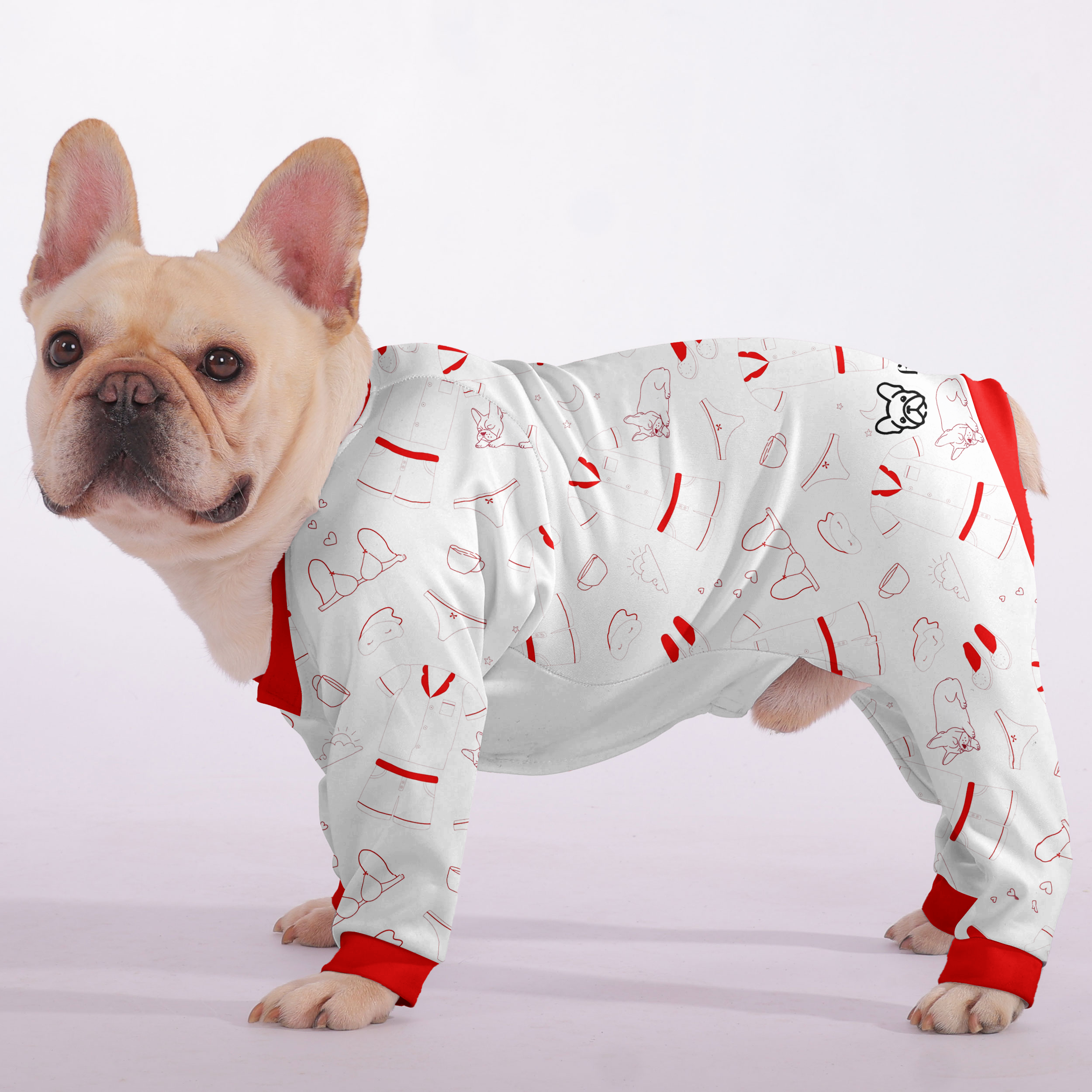 French Bulldog Stylish Cozy Loungewear for Playtime Fun-fadou