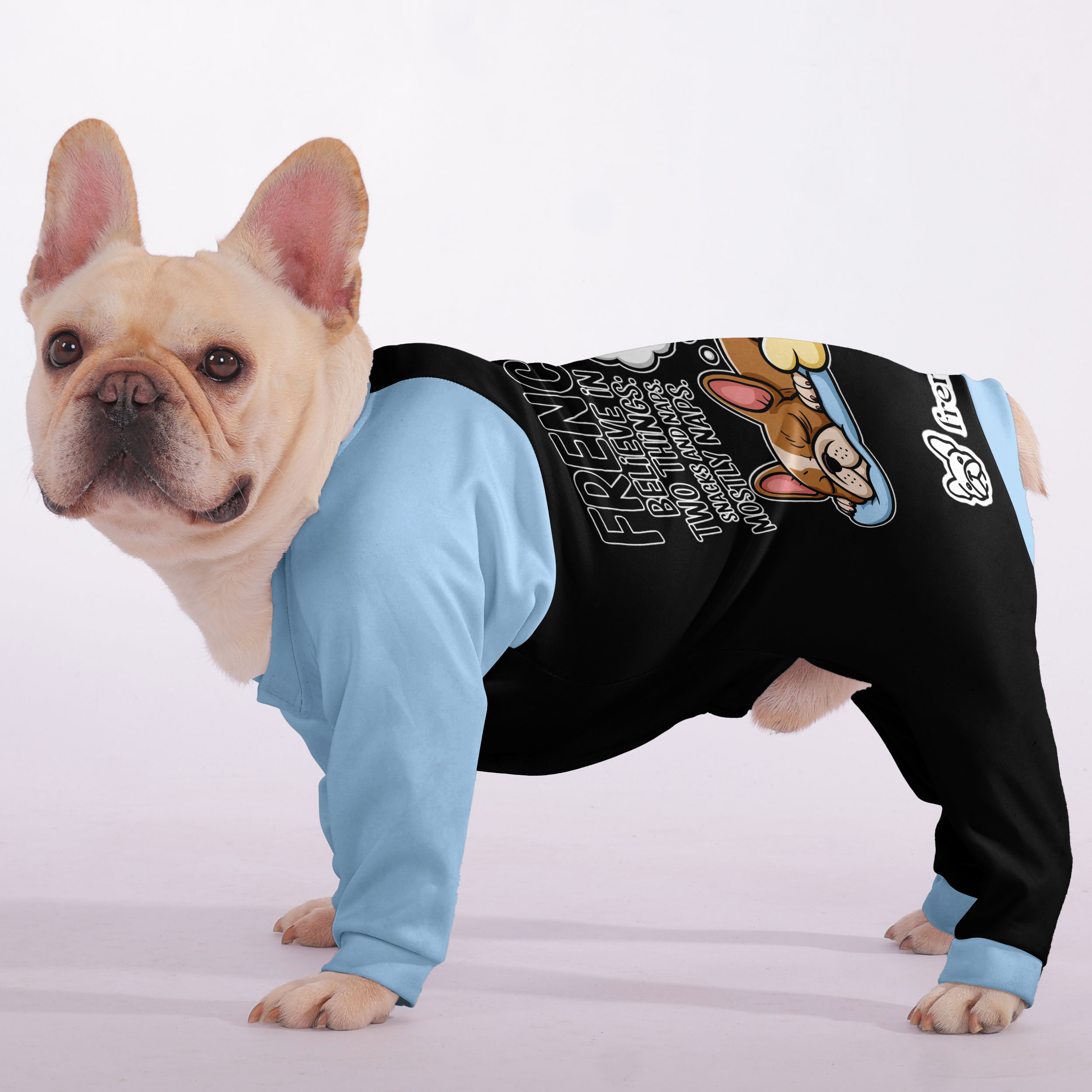 Frenchie Ultra-Soft Cozy Loungewear for Short-Nosed Dogs-fadou