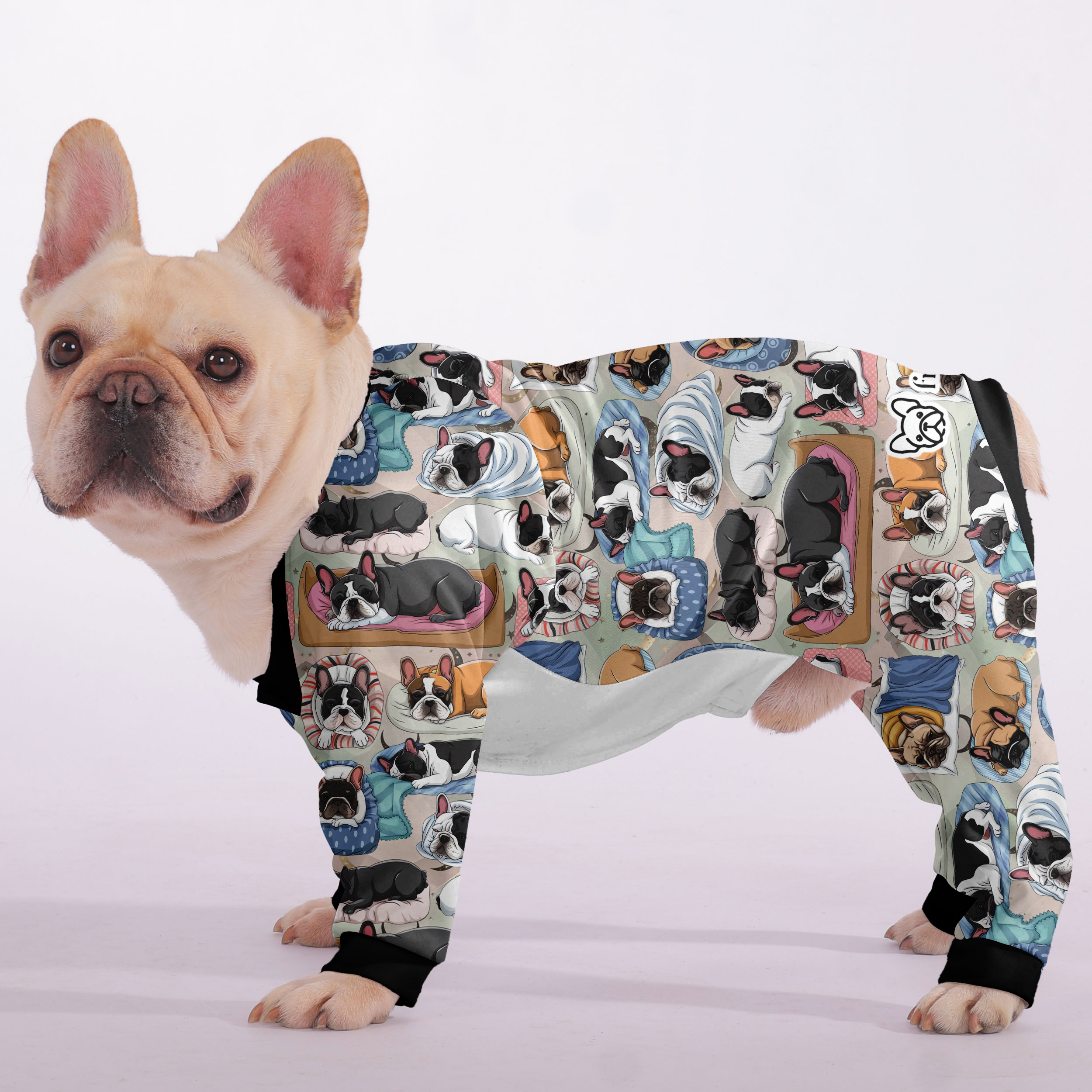 French Bulldog Ultra-Soft Dog Pajamas for Short-Nosed Dogs-fadou