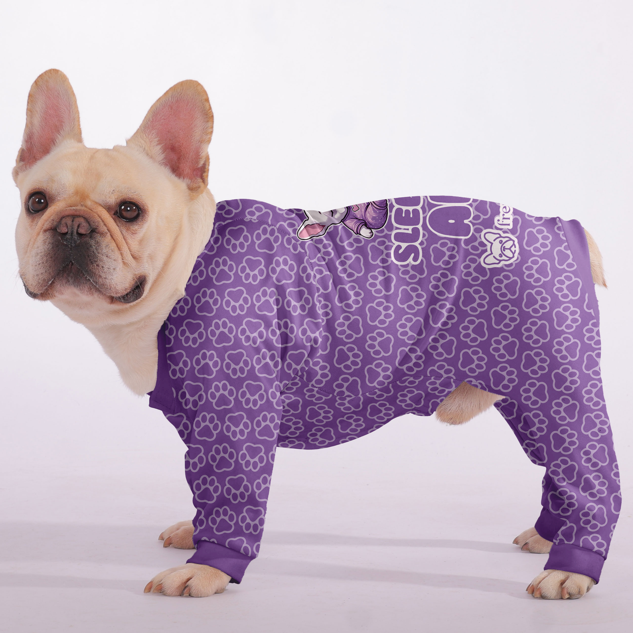 French Bulldog Stylish Pet Sleepwear for Brachycephalic Dogs-fadou