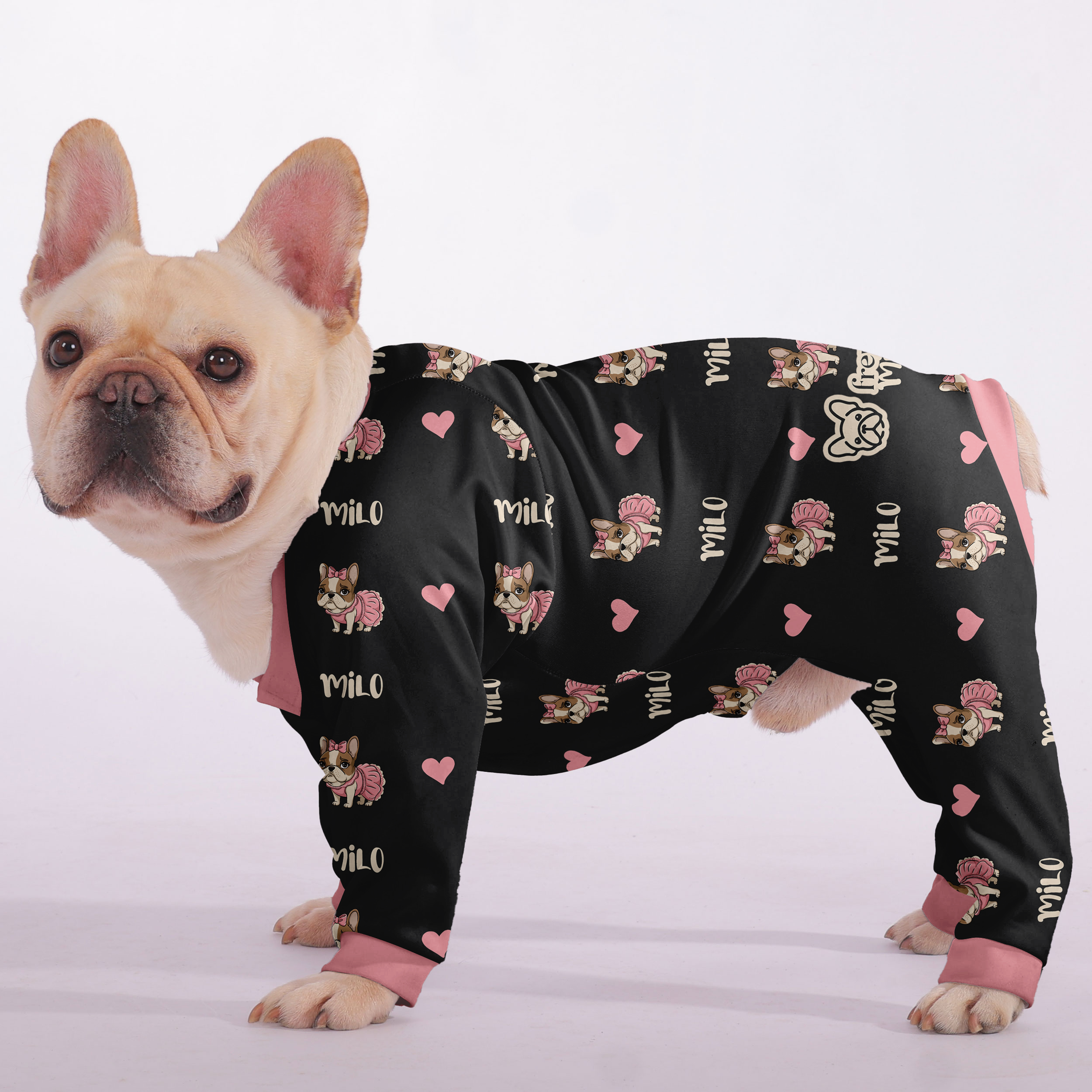 French Bulldog Soft Cozy Loungewear for Brachycephalic Dogs-fadou
