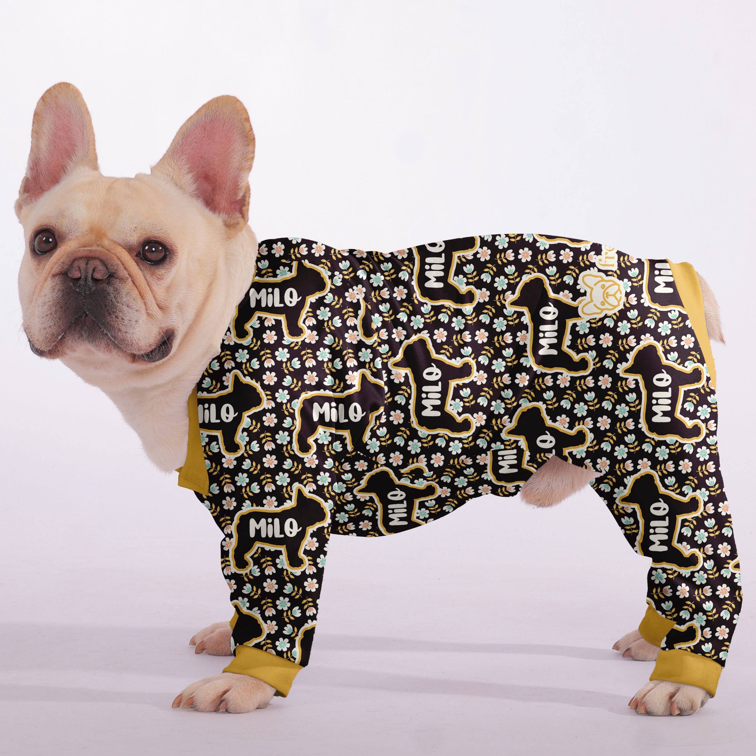 French Bulldog Personalized Cozy Loungewear for Daily Walks-fadou